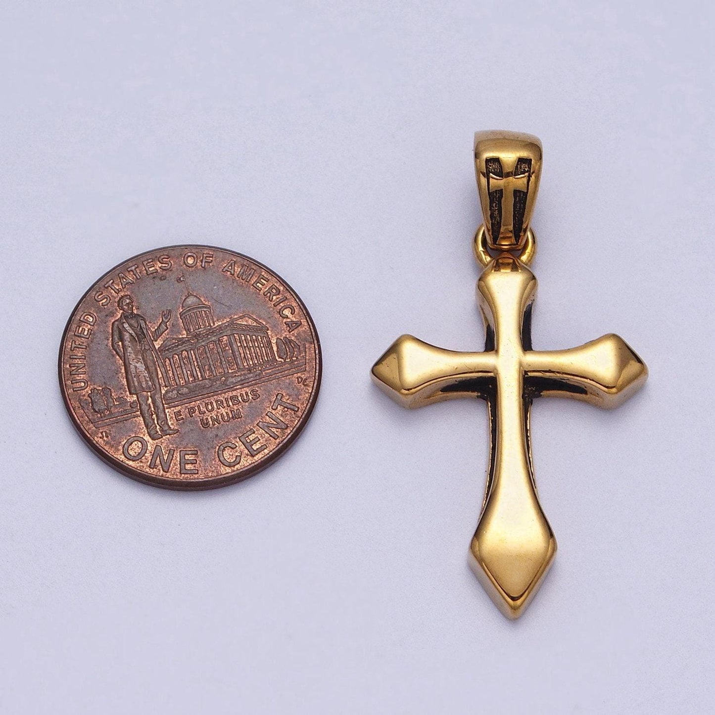 Bold silver mens cross pendant necklace large stainless steel cross pendant necklace for men women gold cross pendant