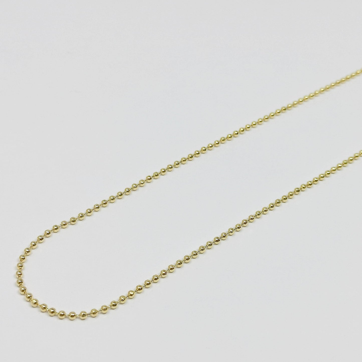 2mm ball beads 24k gold chain by yard, special chain, buoy chain, round beads chain for diy craft, roll-364