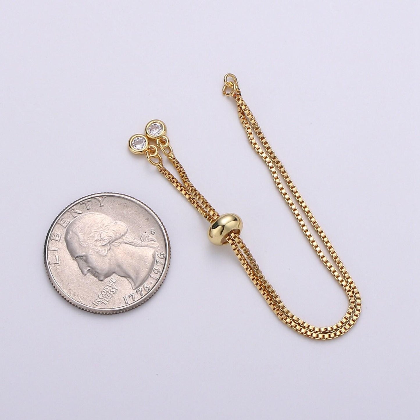 1pc.adjustble bracelet jumpring charm ready 24k gold box rolo cable, gold, black, silver, rosegold bracelet-supp 1080, 1081,1082,1088