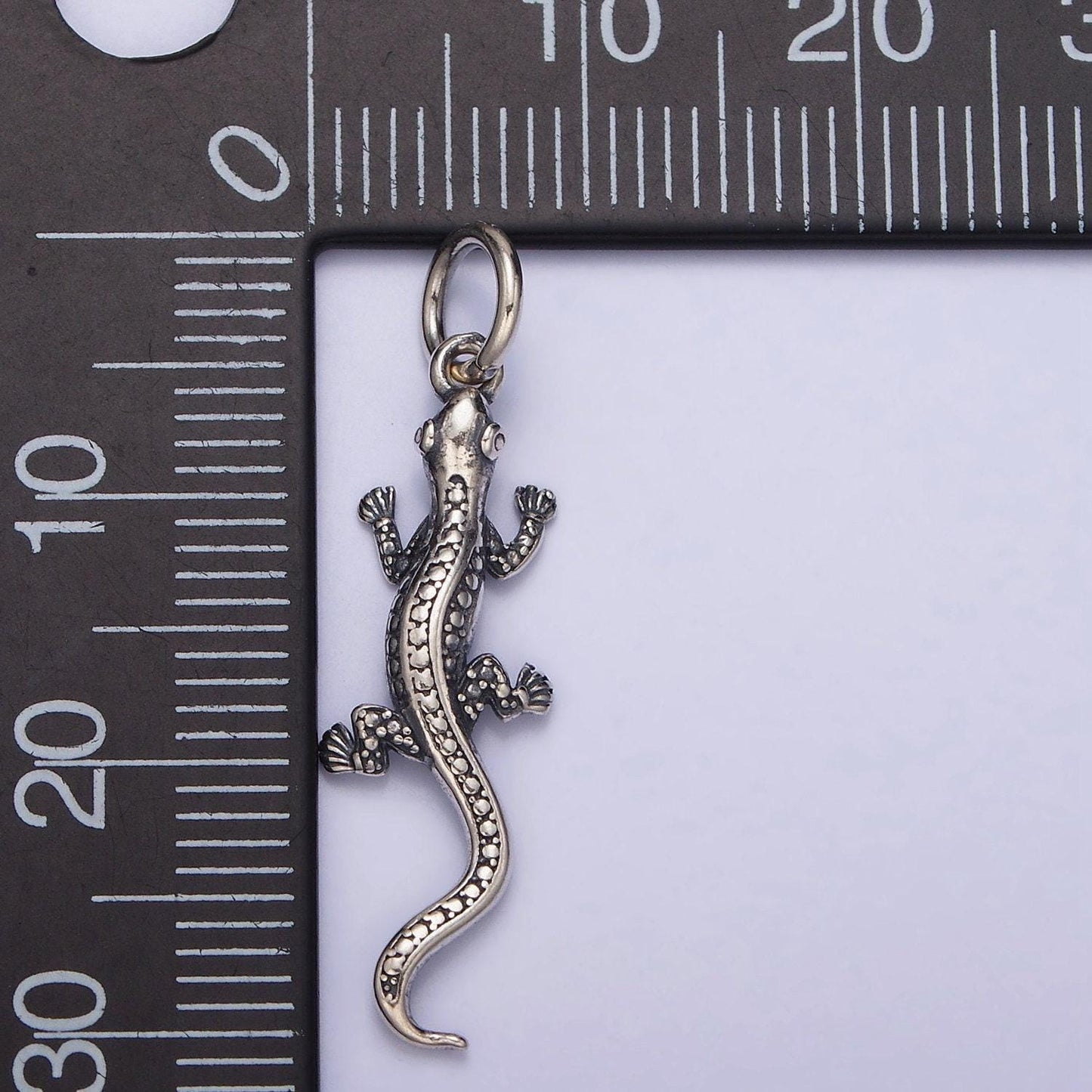S925 sterling silver lizard necklace charm, gecko necklace pendant, sterling silver bracelet charm, salamander charm sl-293