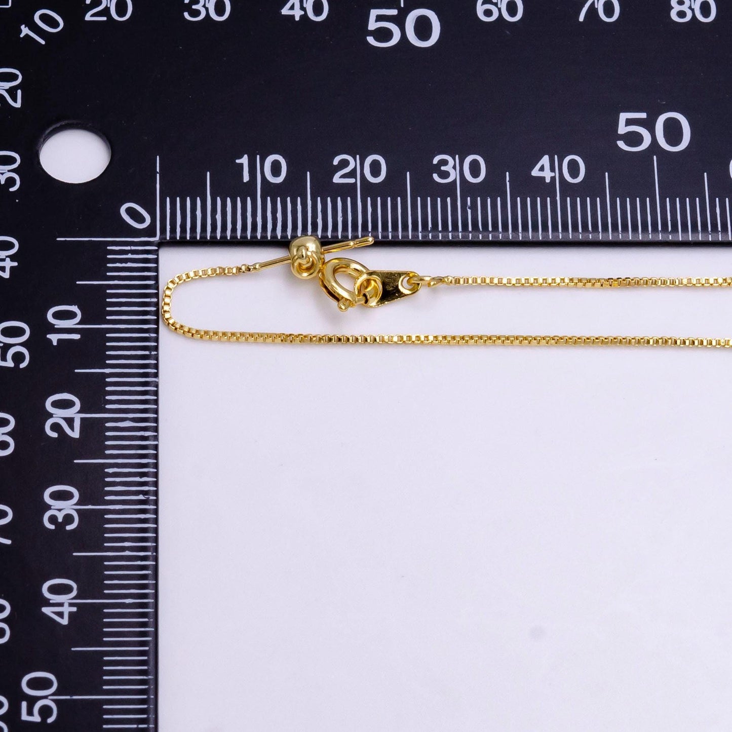 1x adjustable bracelet ready to wear 24k gold filled square box chain bracelet dainty box chain for jewelry making with pendant charm z-907
