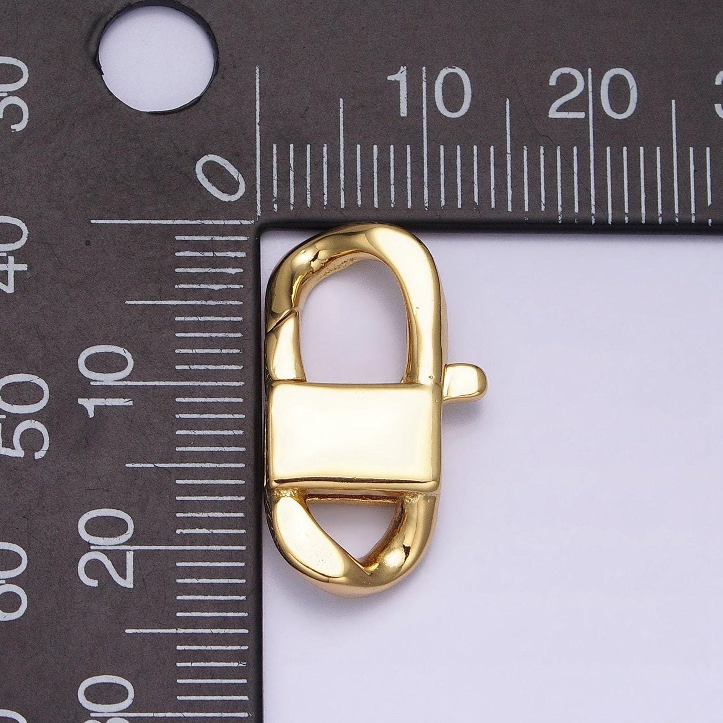 Gold filled lobster clasp tiny trigger clasp miami cuban curb chain for bracelet necklace jewelry making supplies z-190 z-191