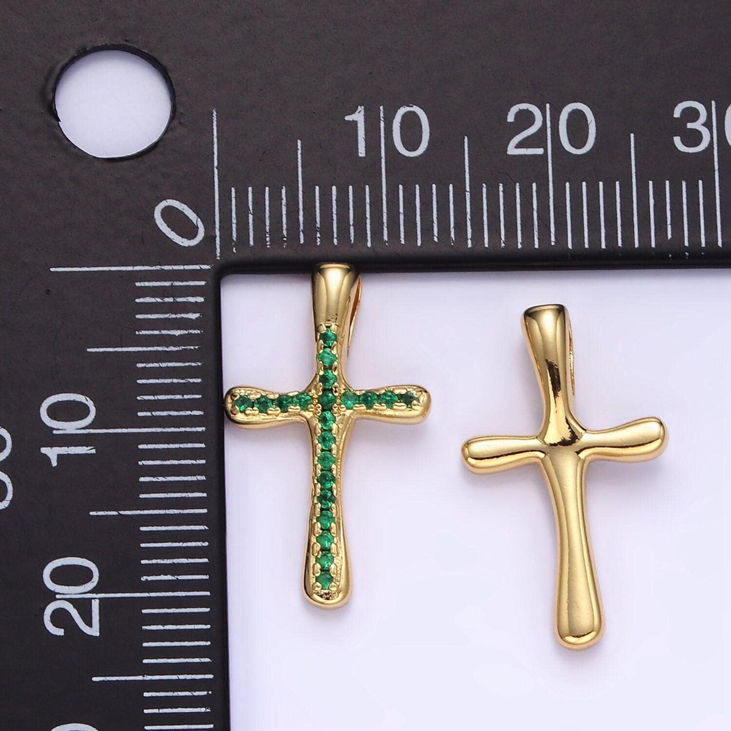 Multicolor micro pave religious cross pendant, clear green pink cubic zirconia christian catholic charm supply for diy jewelry making aa1343