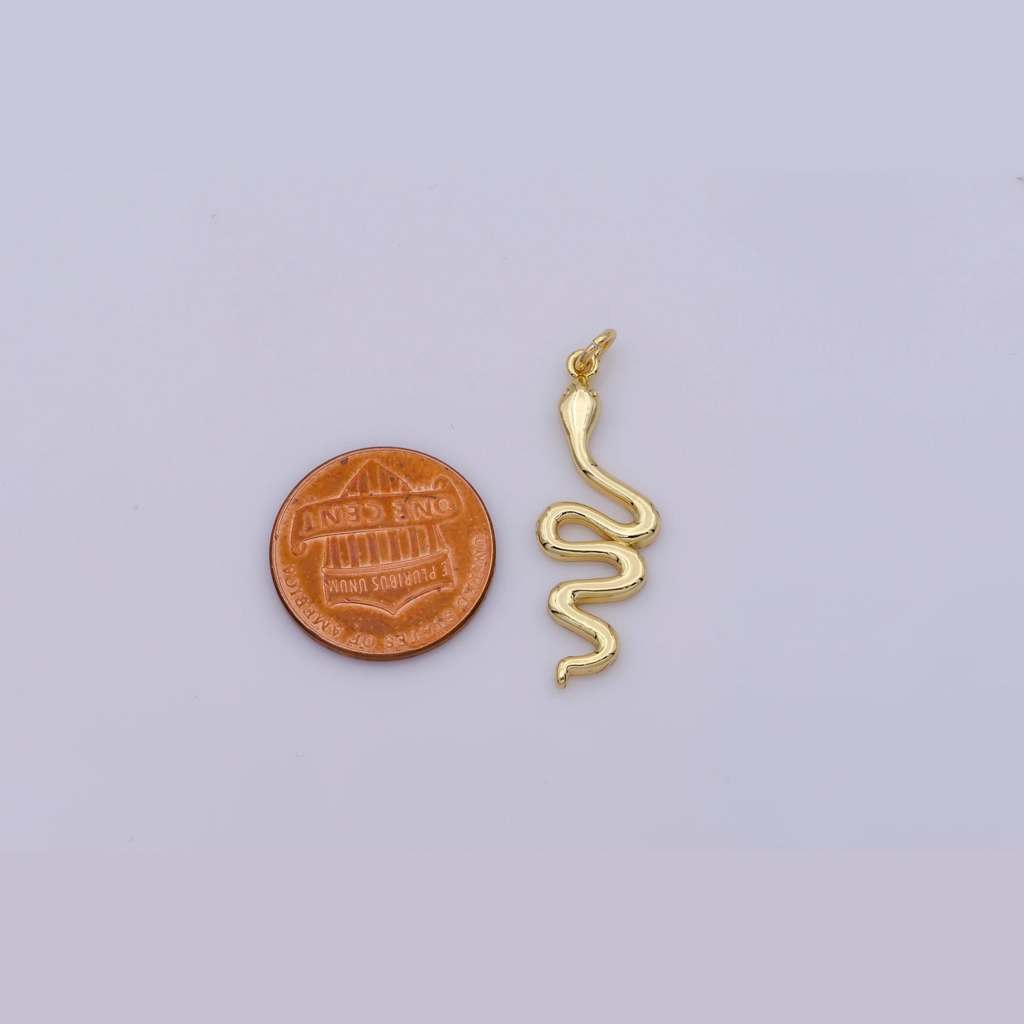 Mini gold snake charm cubic animal charm serpent pendant dangle charms for bracelet necklace earring supply component d732