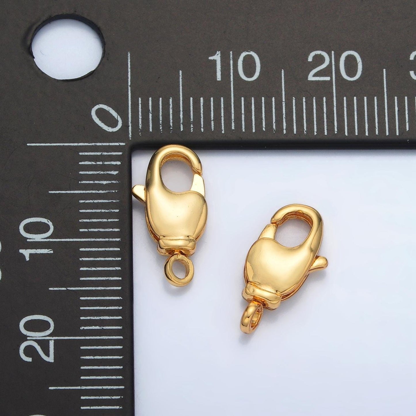 24k gold filled lobster clasps for bracelet necklace jewelry supply in gold z872