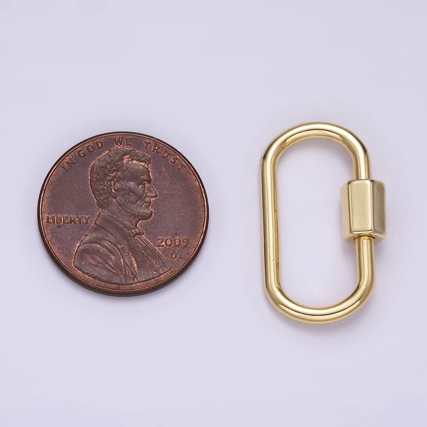 1pc carabiner screw clasp, screw clasp oval , interlocking oval clasp, oval shaped clasps, gold, silver for bracelet necklace z623