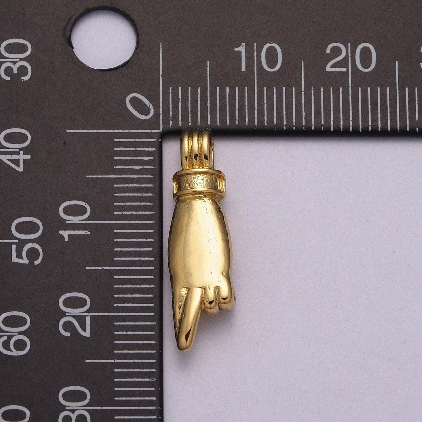 14k gold filled wish for luck charm hand gesture charm pendant for necklace bracelet earring finger cross charm