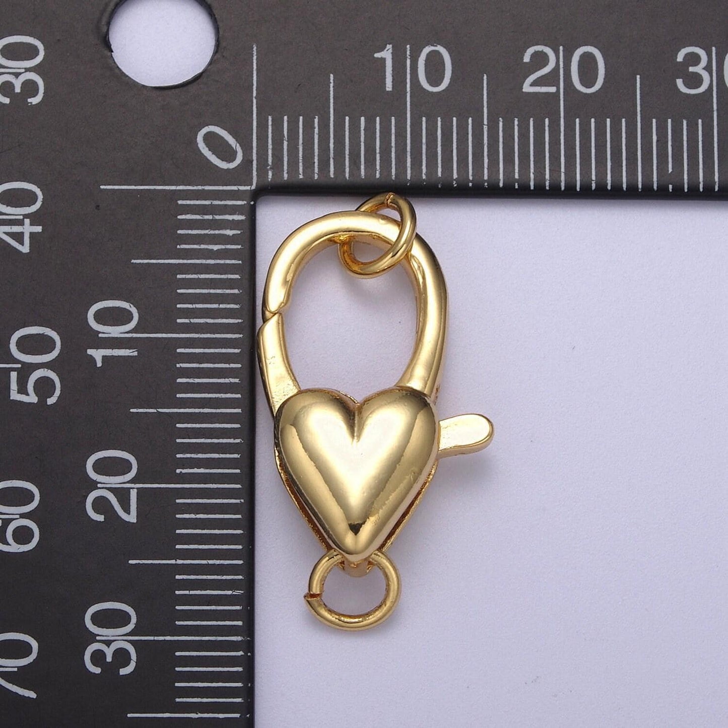 Wholesale gold filled heart clasp, love clasp enhancer for necklace clasp 25.5x13.5mm / 30.3x15mm | l-608 l-611