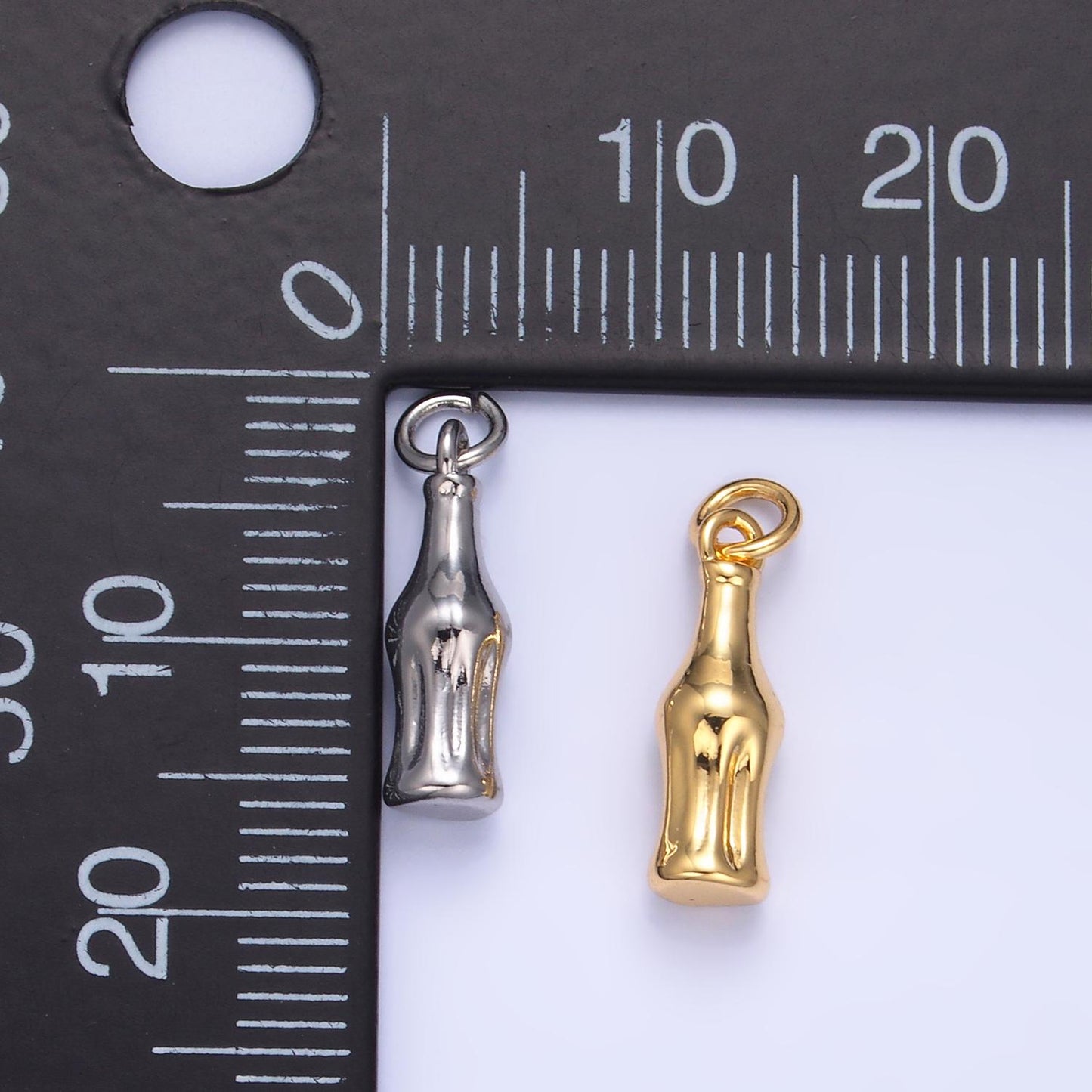 Soda Bottle Charms Silver / Gold Bottle Charms Vintage Bottle Drink Jewelry Supply Wholesale W222