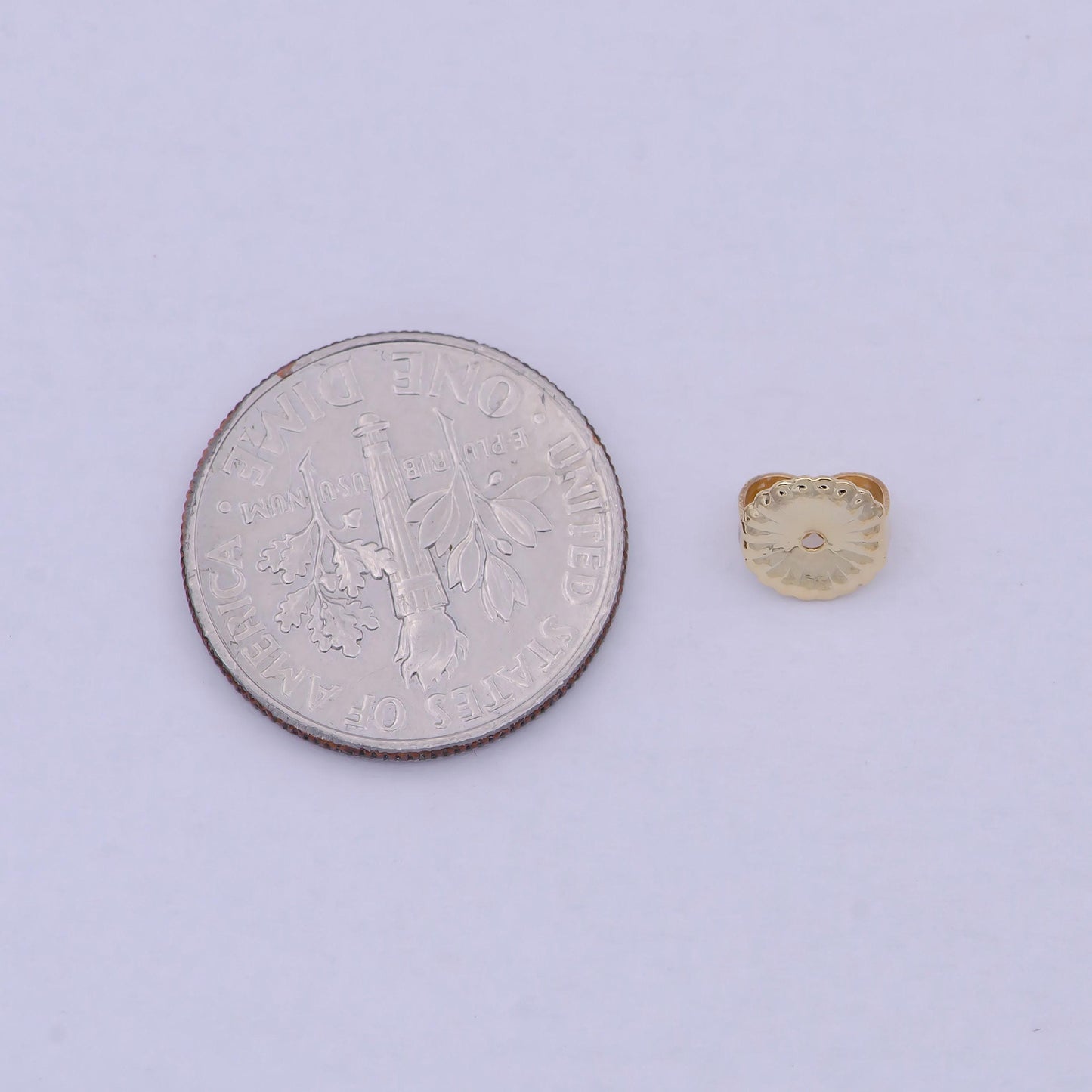 Gold push backs findings| replacement backing | butterfly earring backs | earring jewelry making finding k-799