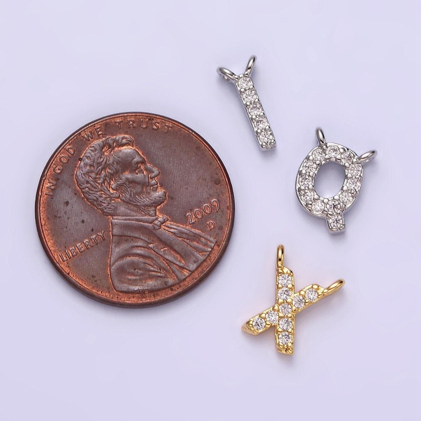 Cubic gold letter charms, personalized charm cz initial bracelet connector, mini pendant charms for necklace alphabet 9x6mm a585-a597