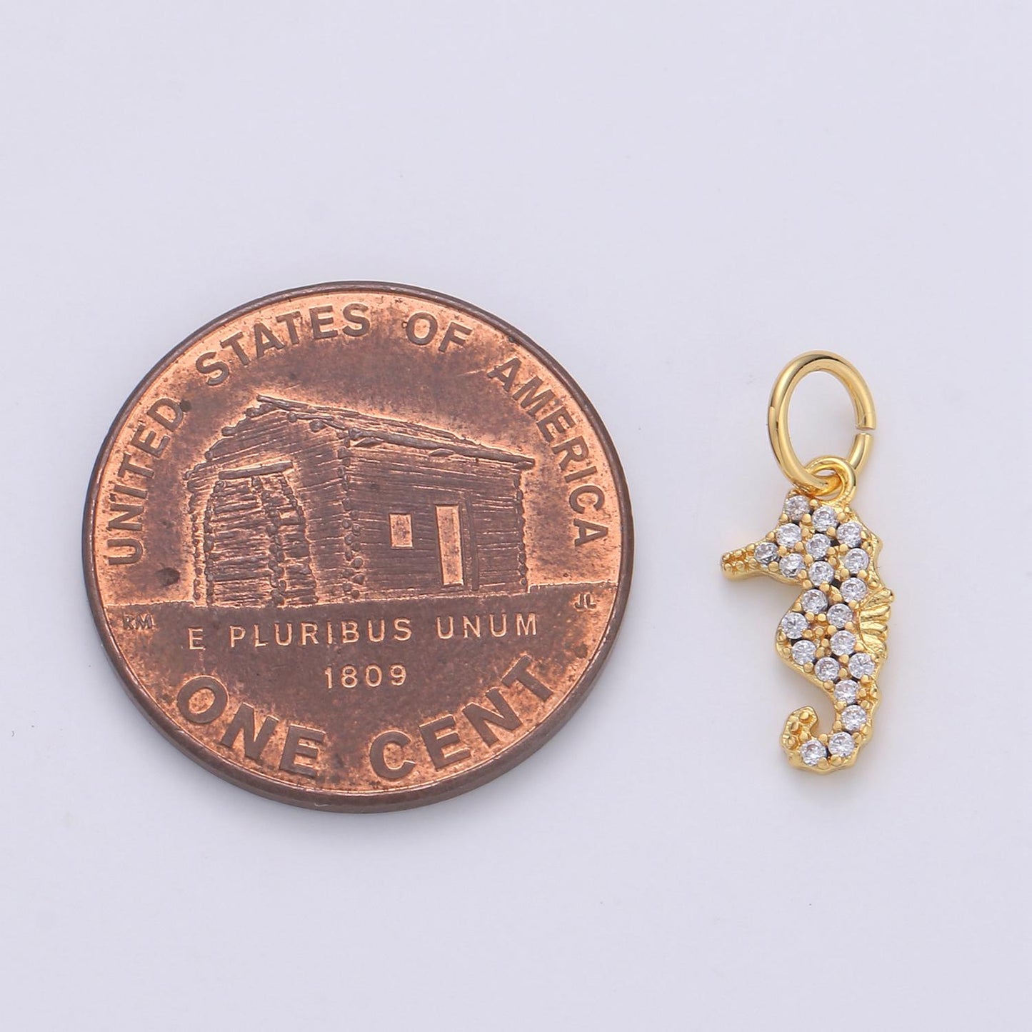 Seahorse 24K Gold Filled Tiny Charms, Gold Filled Seahorse Charm, Gold Seahorse, Silver Sea horse charm Under the sea Jewelry Inspired D-698