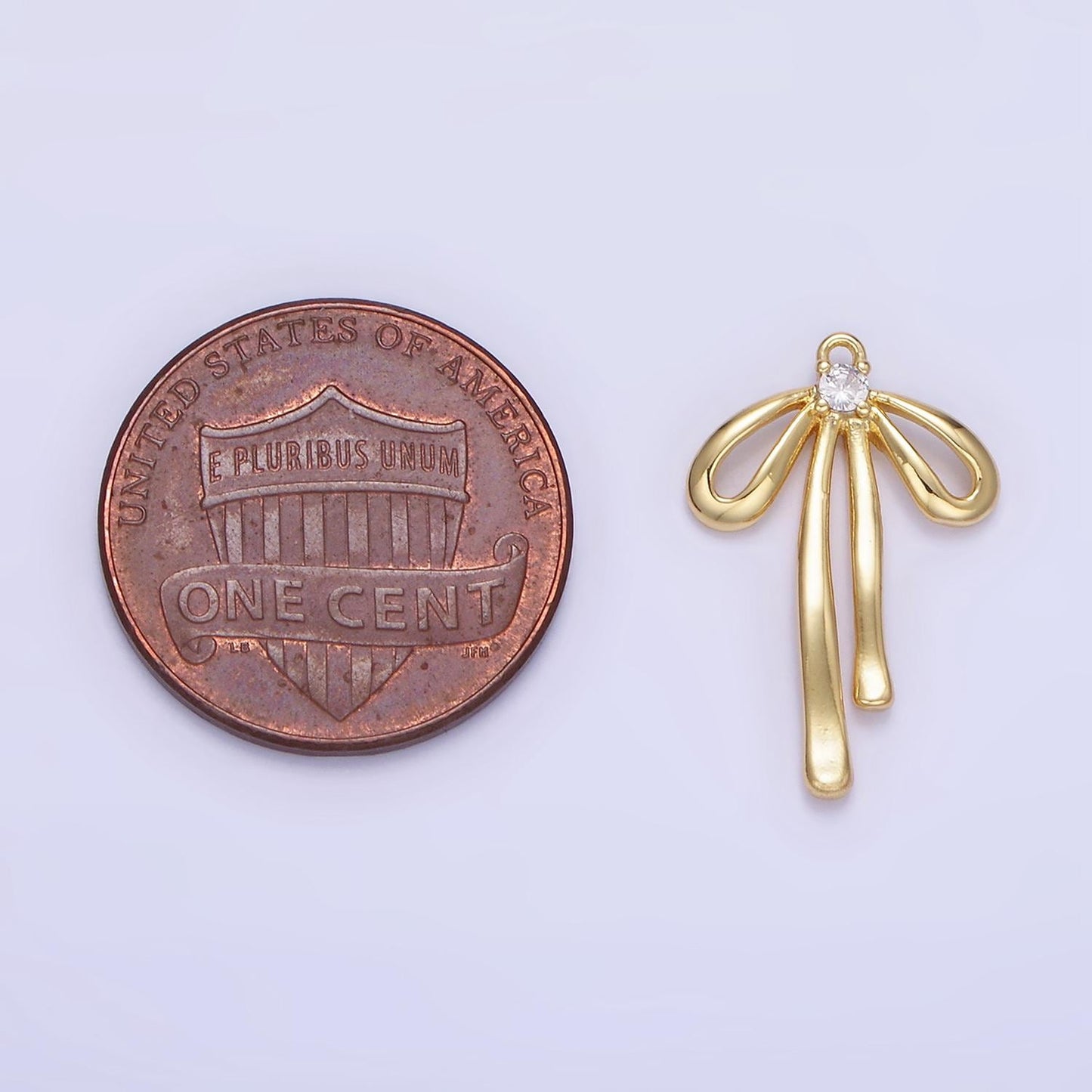 Mini gold bow charms dainty bowknot pendants for bracelet charm necklace charm supply w-623