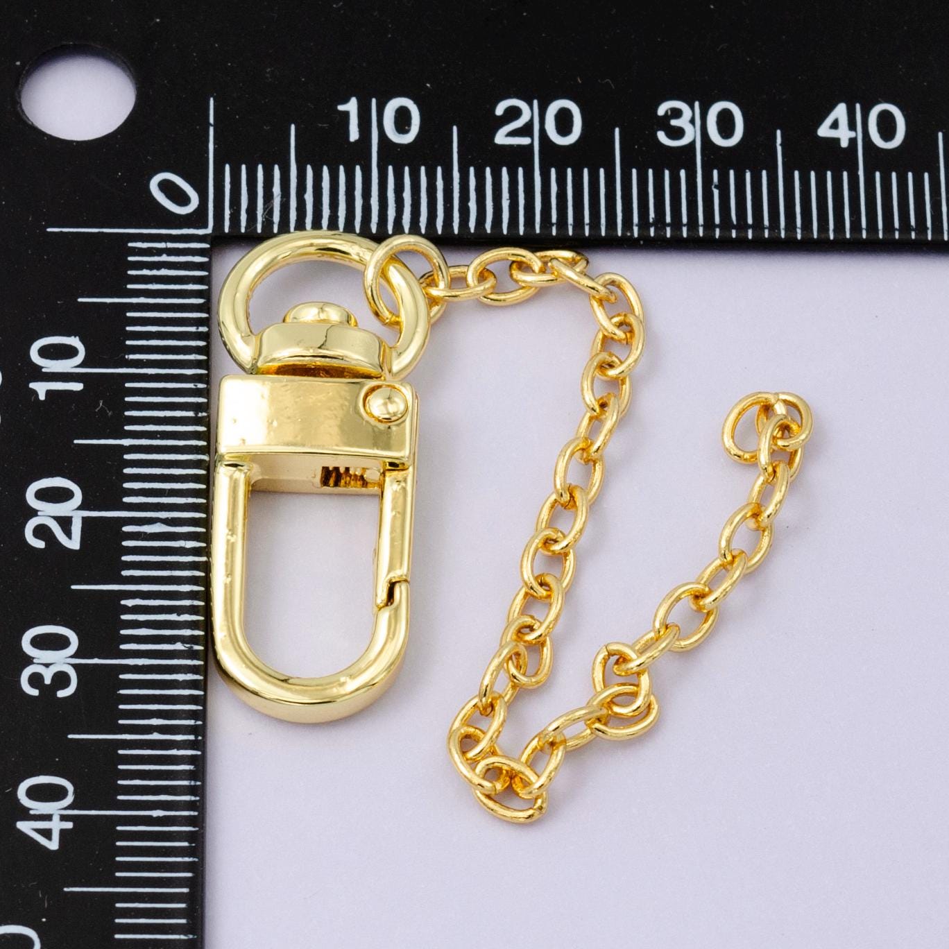 Dainty 24k Gold Filled Cable chain 5 inch for Bag Charm Supply DIY Supply for Purse Charm Jewelry Making WA-2750