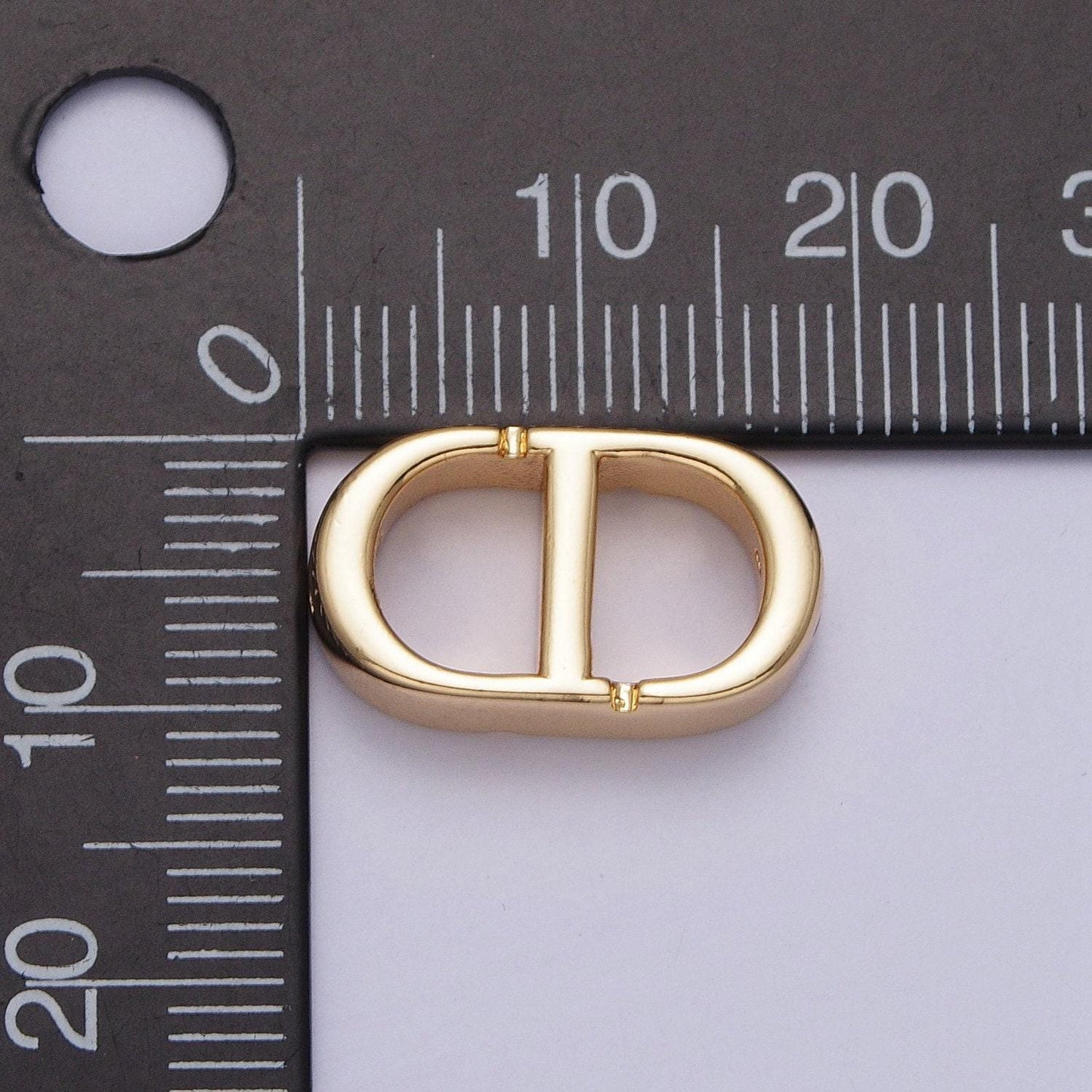 Gold tablet bead spacer pill shape small hole spacer beads gold oval table two hole connector for bracelet component z280
