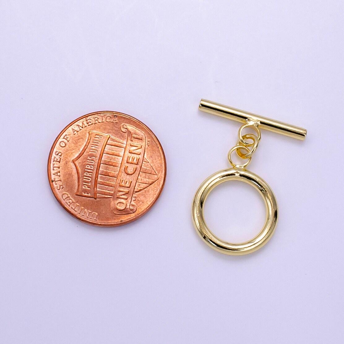 Gold & silver 25mm toggle clasps supply | z-760