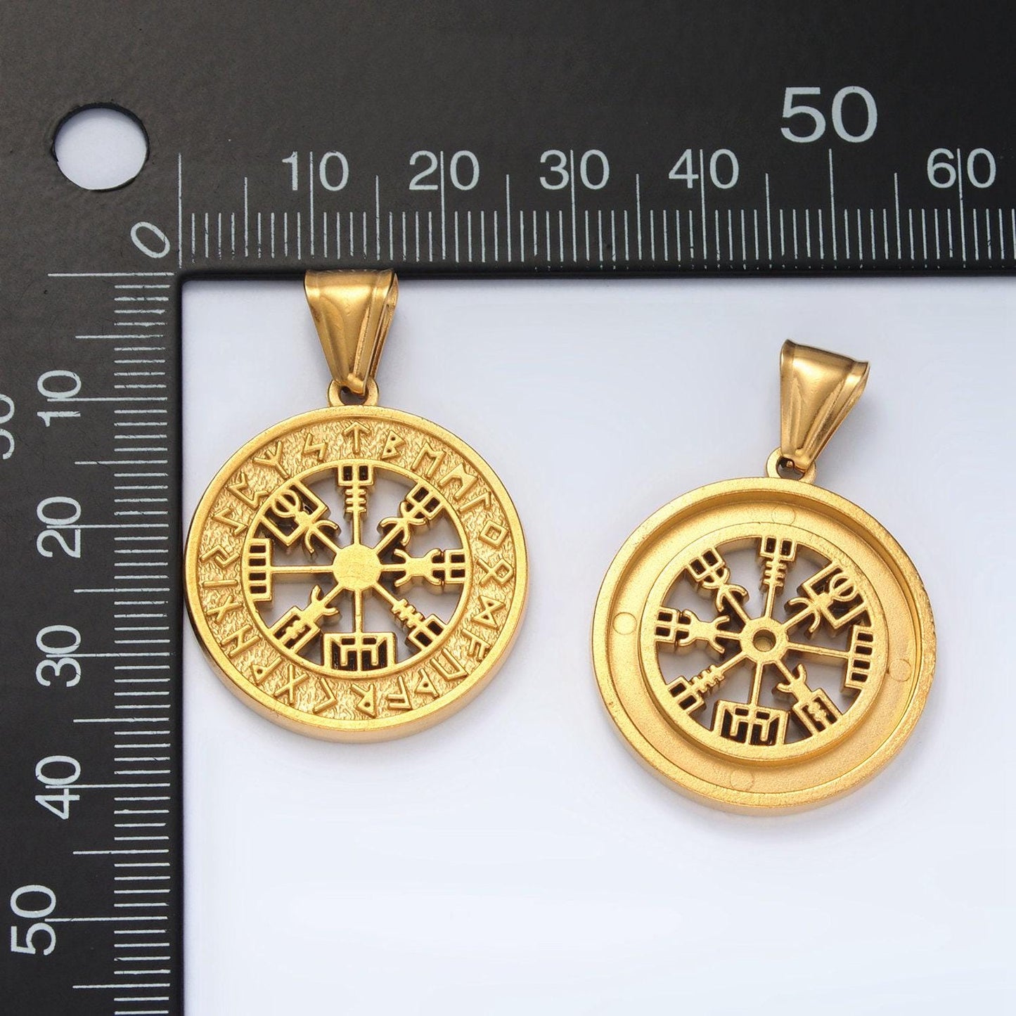 Gold stainless steel greek pendant charm pendant zodiac jewelry medallion pendant p1464