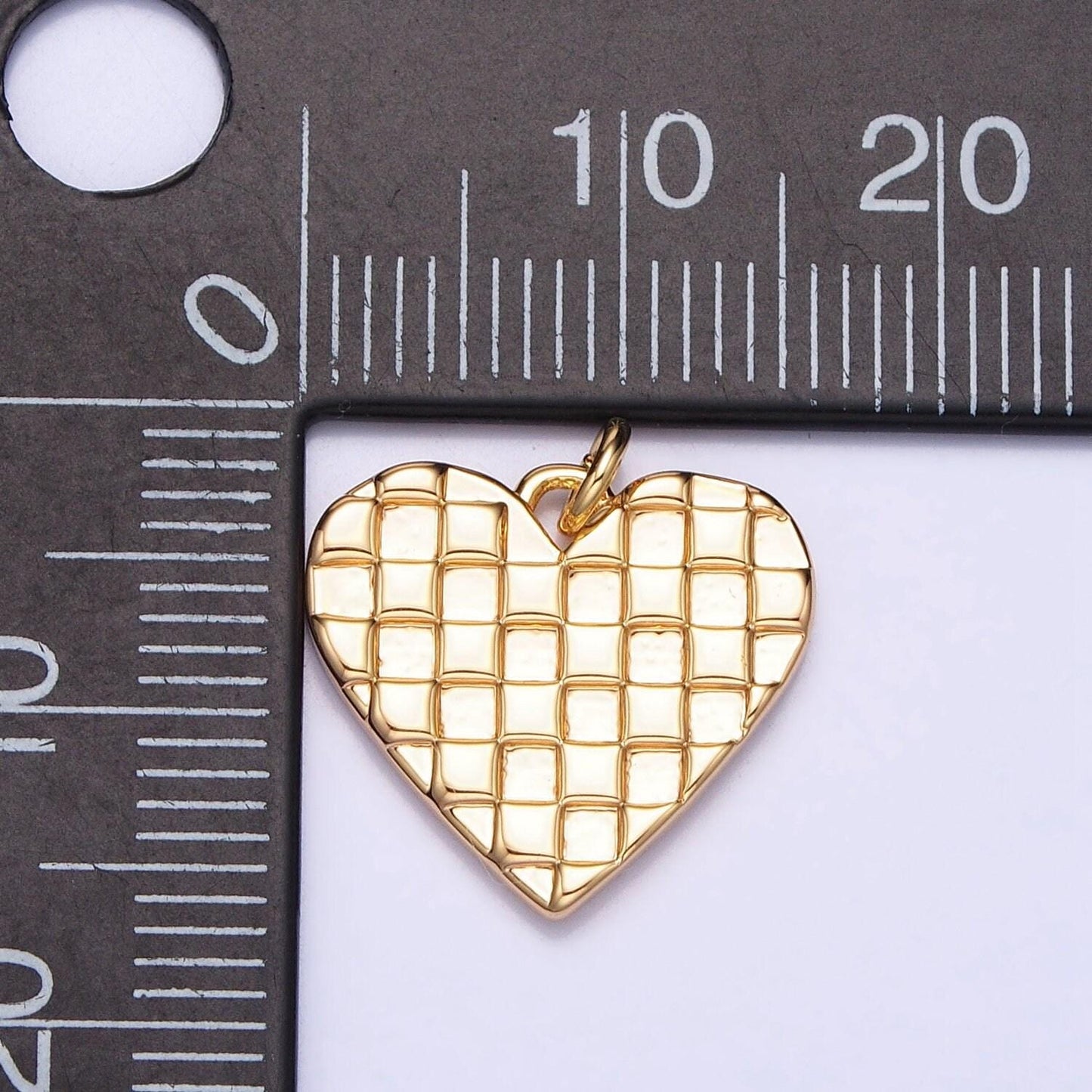 Mini gold filled heart pendant, heart charm love pendant n-296