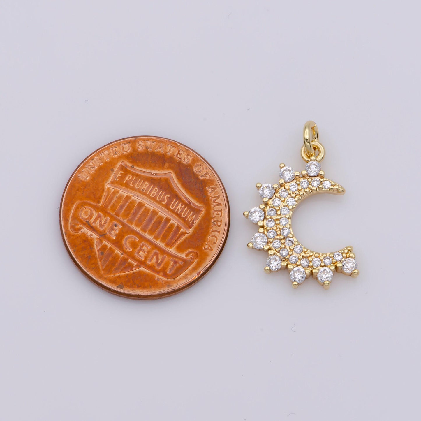 Dainty crescent moon gold filled pendant add on charm necklace, bracelet, earring celestial jewelry necklace earring bracelet