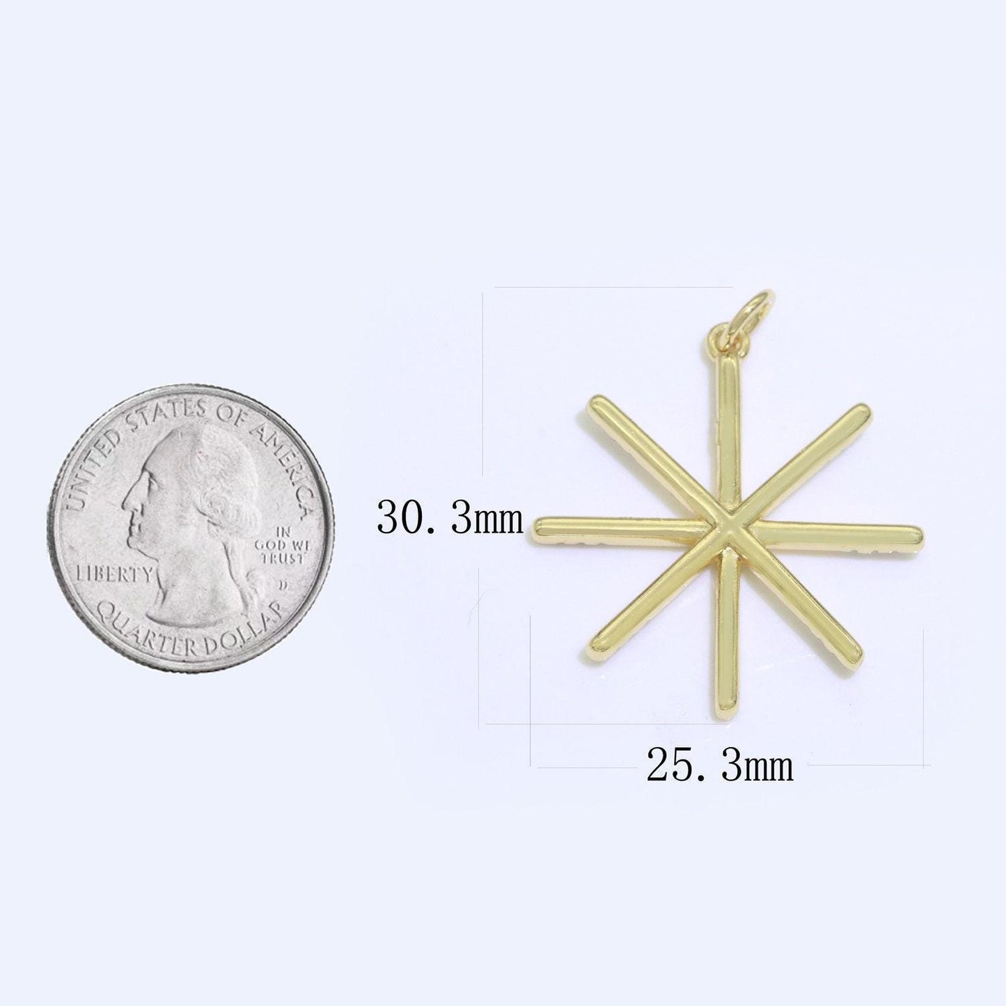 Mini star charm gold stick star charm celestial jewelry star key charm dainty small charm