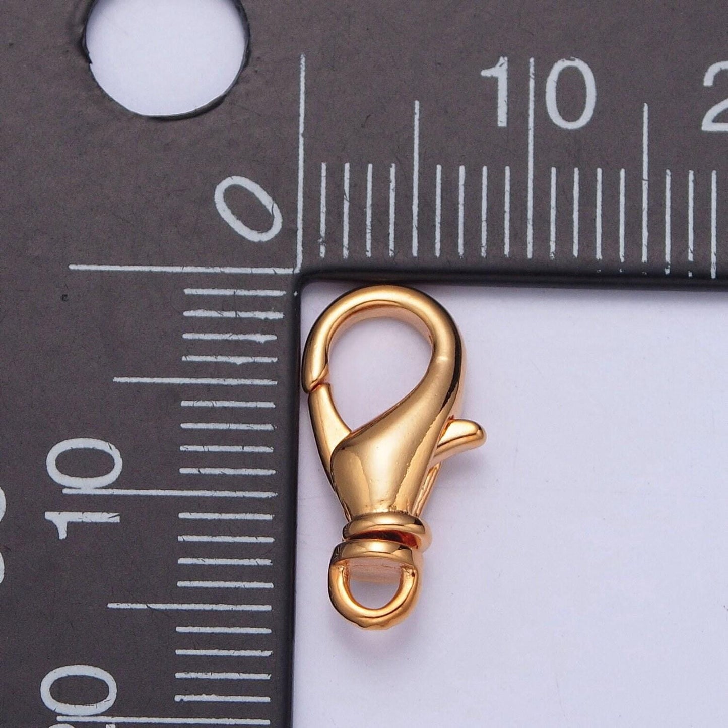 24k gold filled lobster clasps, 15.9x8.1mm clasps in gold & silver color | l-826, l-828