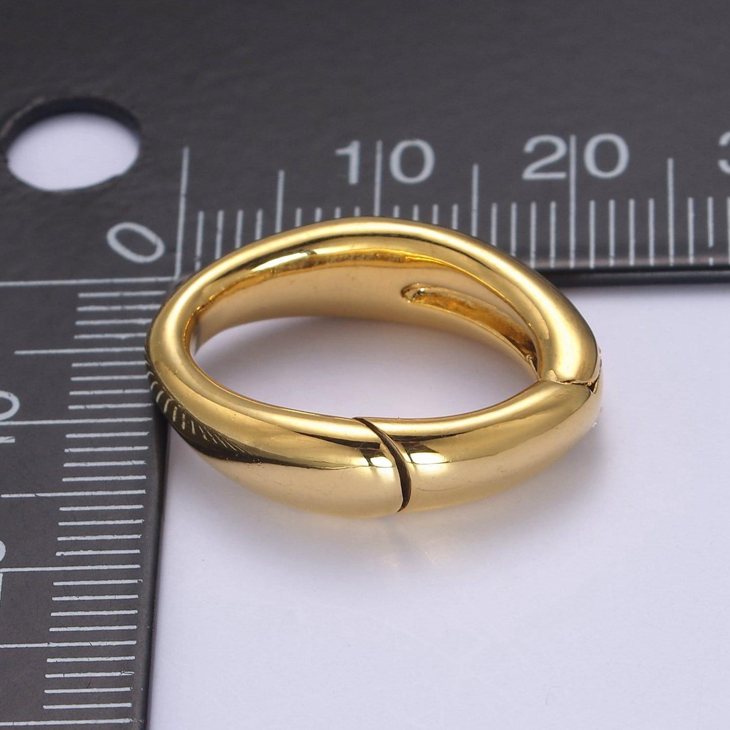 18k gold filled oval spring clasp,spring carabiner clasp,gold oval clasp,dainty minimalist clasp for jewelry making making l-666 l-667