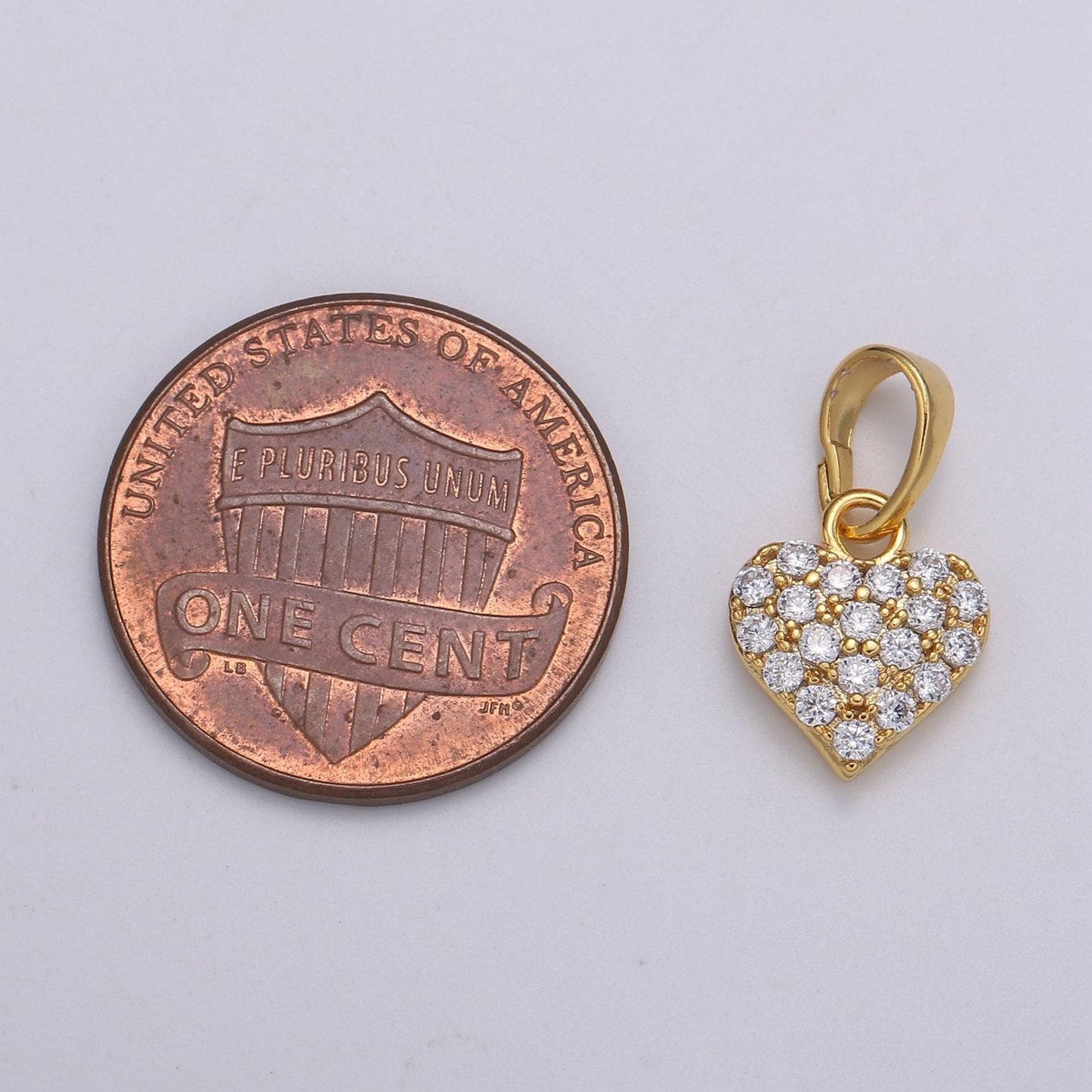 1pc 24k gold micro pave cz heart pendant charm, 16.5x9mm love micro pave cz pendant charm, for diy jewelry h034
