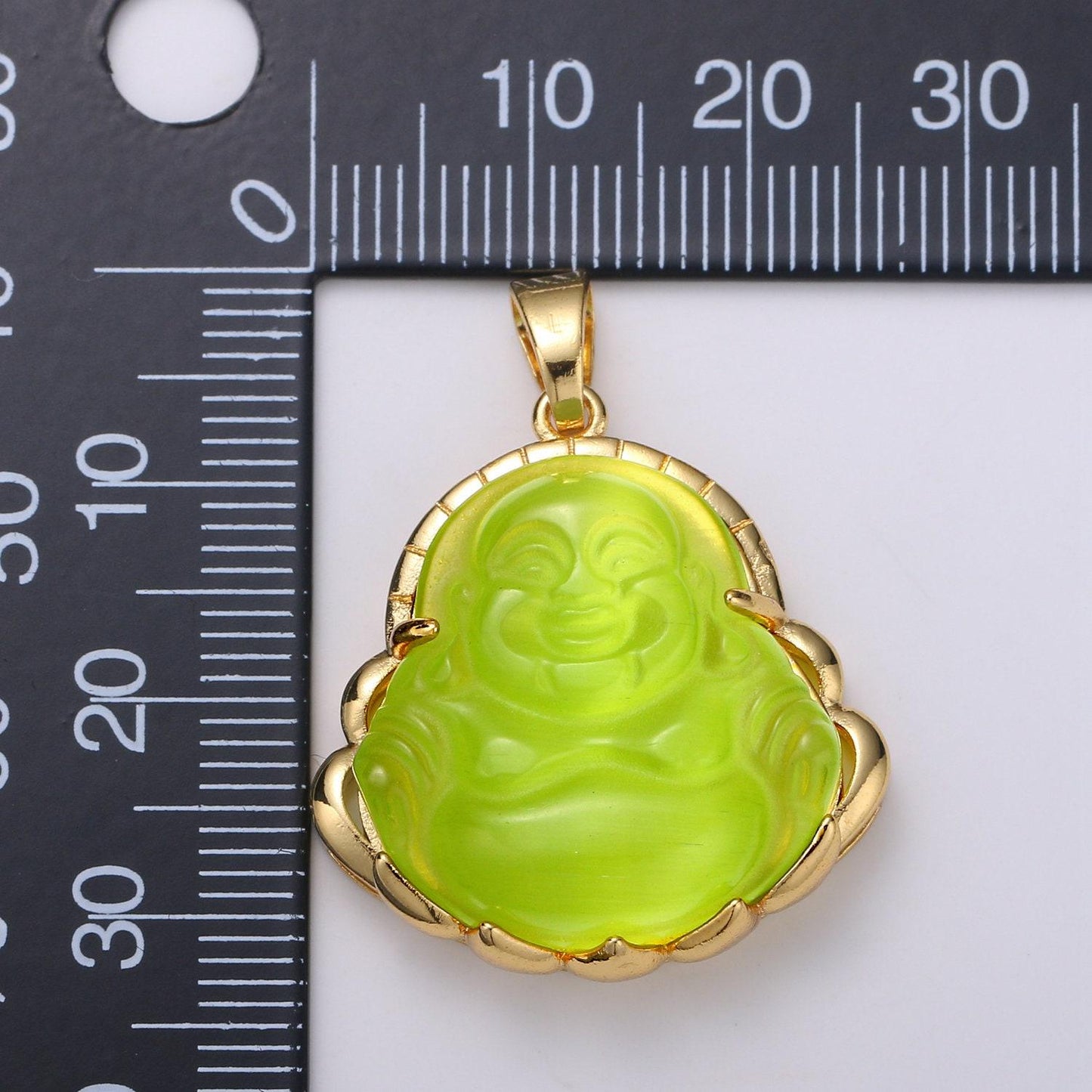 Dainty gold buddha pendant for necklace laughing buddha charm tiger eye buddha pendant
