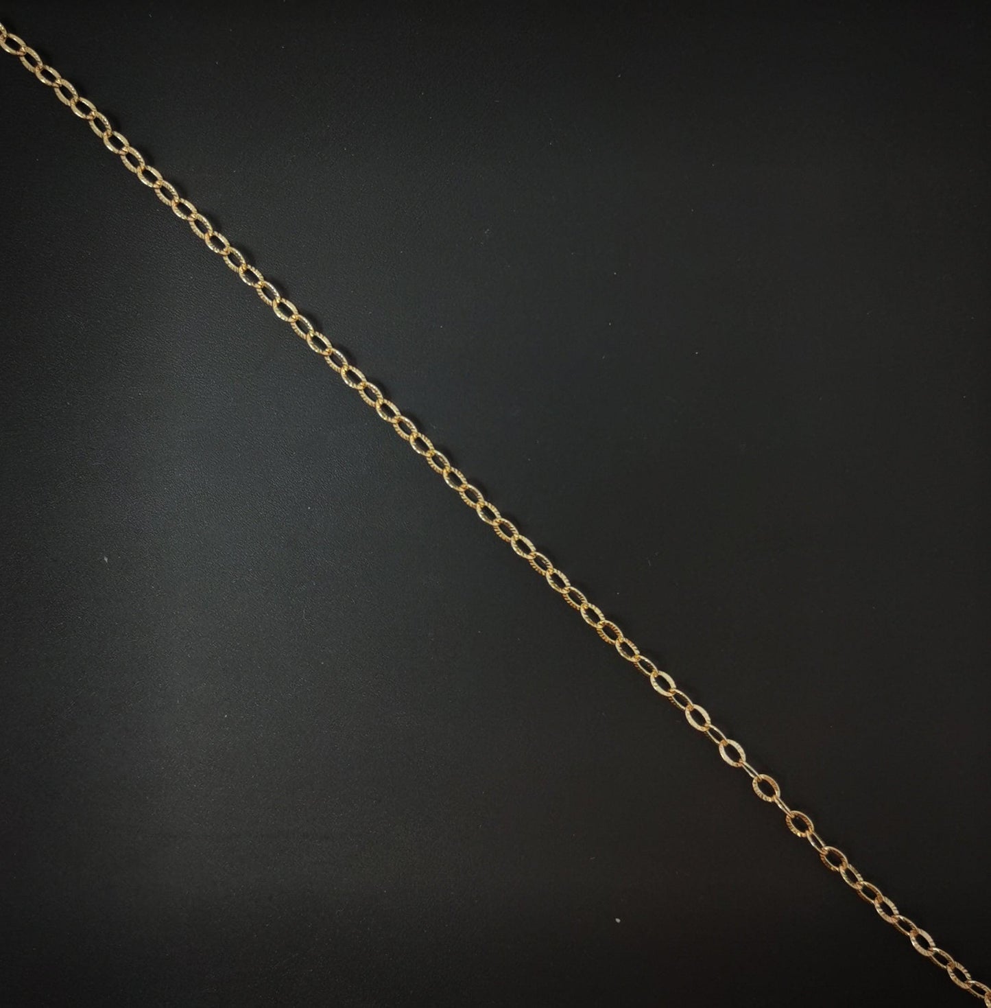 1pc 18'' ready to use 18k rosy gold rolo necklace chain, layering rolo chain dainty necklace, for pendant charm necklace making, 718