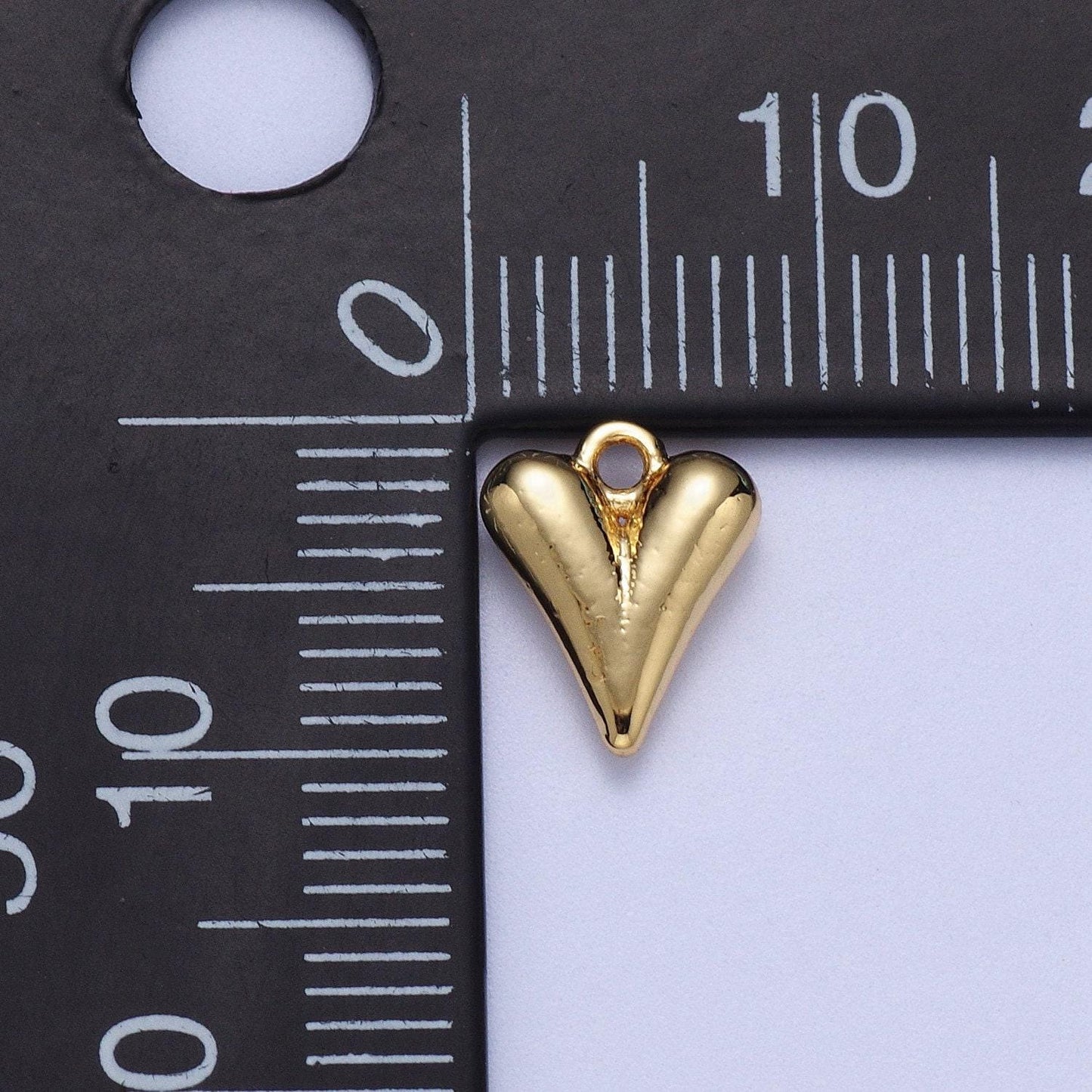 Mini gold heart charm love charm valentine charm jewelry finding silver heart charm for necklace bracelet earring supply ac034