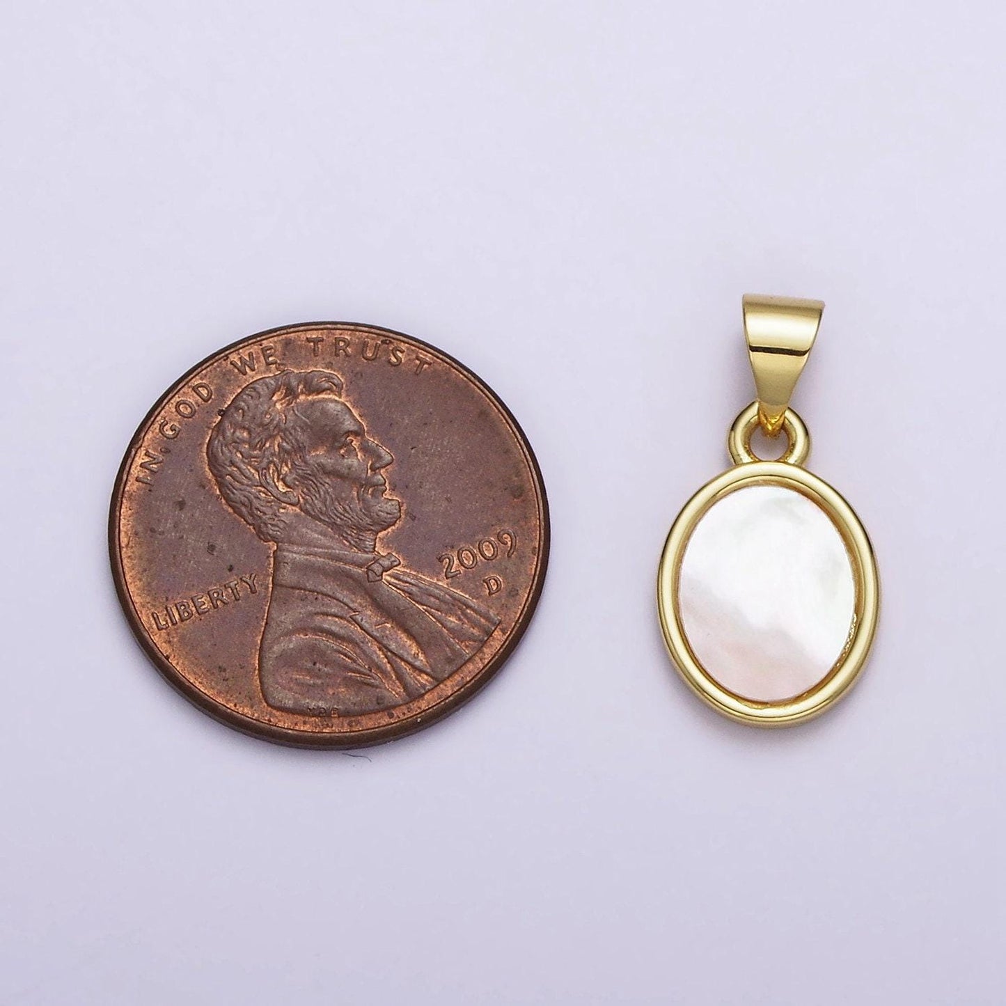 24k gold filled white shell pearl oval charm geometric jewelry inspired wedding dangle charm | aa556