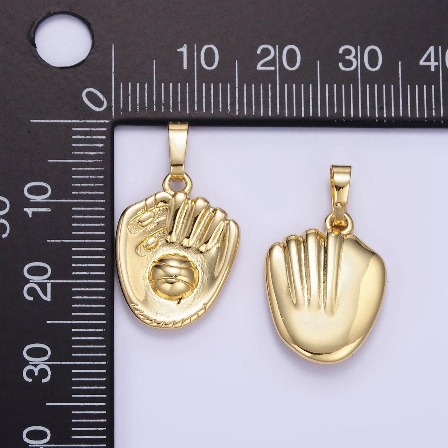 Dainty baseball glove charm softball pendant sport charm coach gift idea for jewelry making supply aa1352