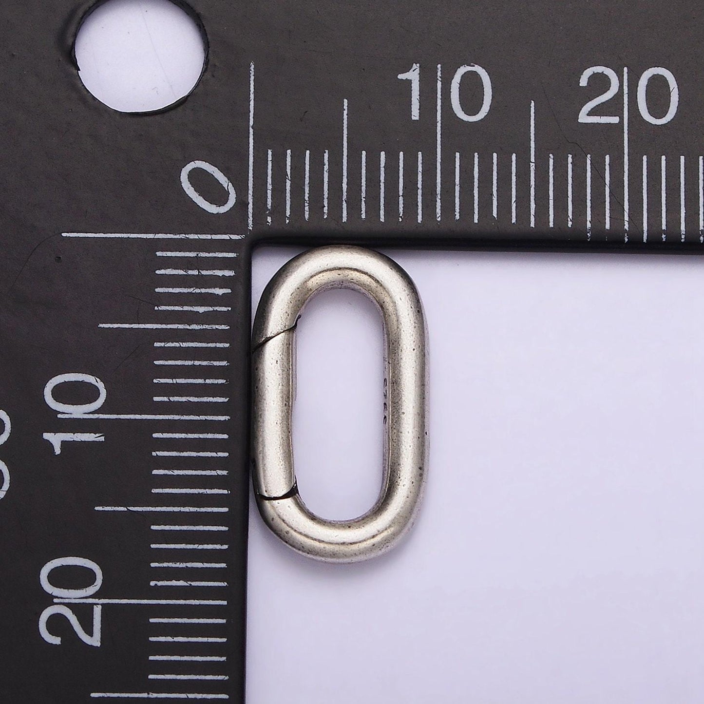 S925 sterling silver hinged oval push gate ring clasp charm pendants interchangeable connectors sl-306