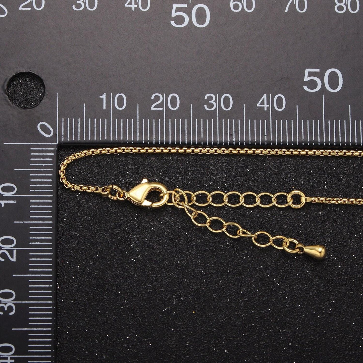 Dainty 24k gold filled rolo chain necklace 1.3 mm rolo link chain jewelry making women necklace 17.7" w/ 2 " extender wa-725