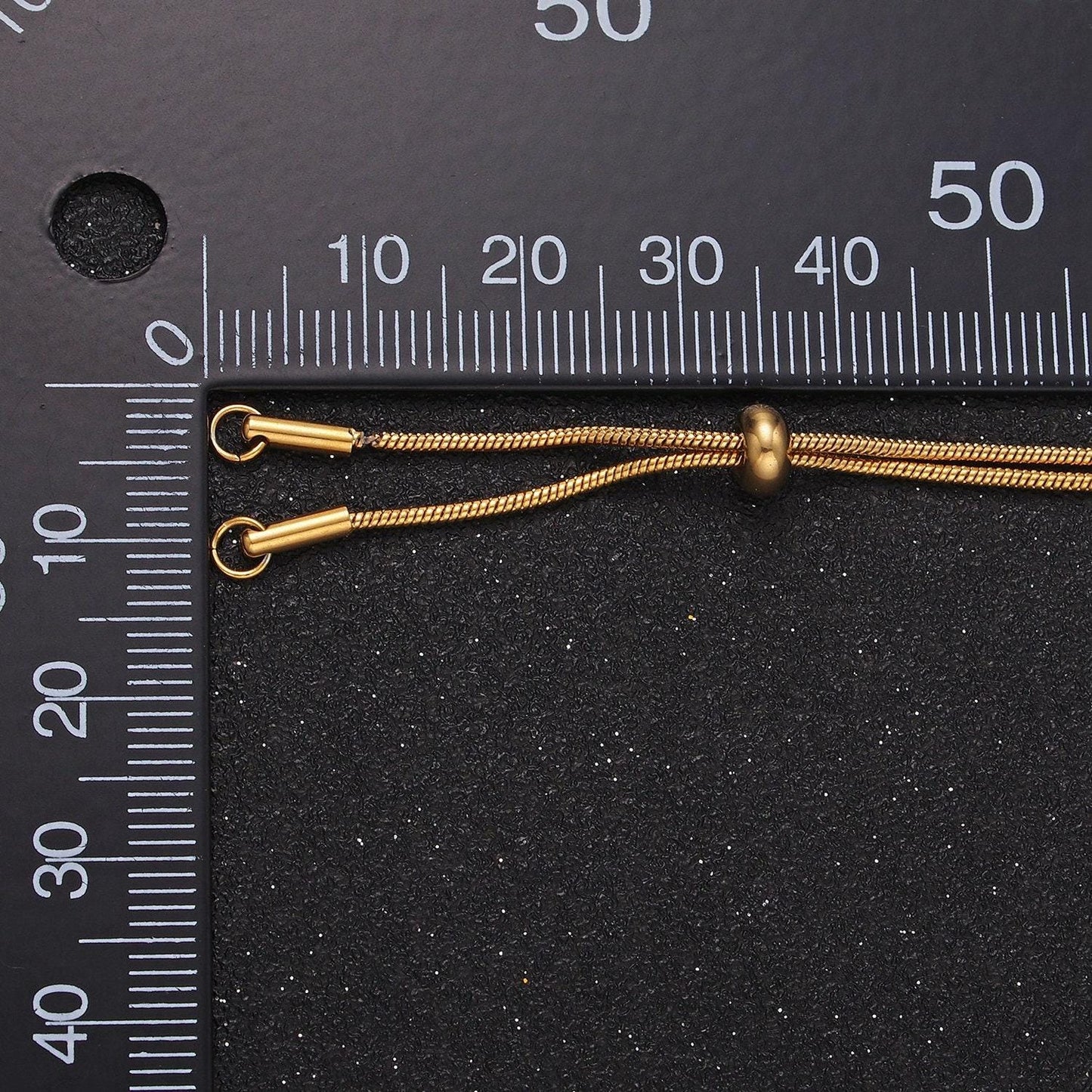 Stainless steel gold snake lariat necklace adjustable slider herringbone chain women's necklace lariat charm jewelry gift for women wa2488