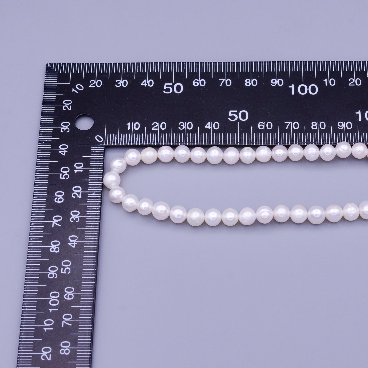6.5mm aaa small near round pearl beads, white freshwater pearl beads, loose, pearl strand seed pearl, natural, luster pearl jewelry wa-1667