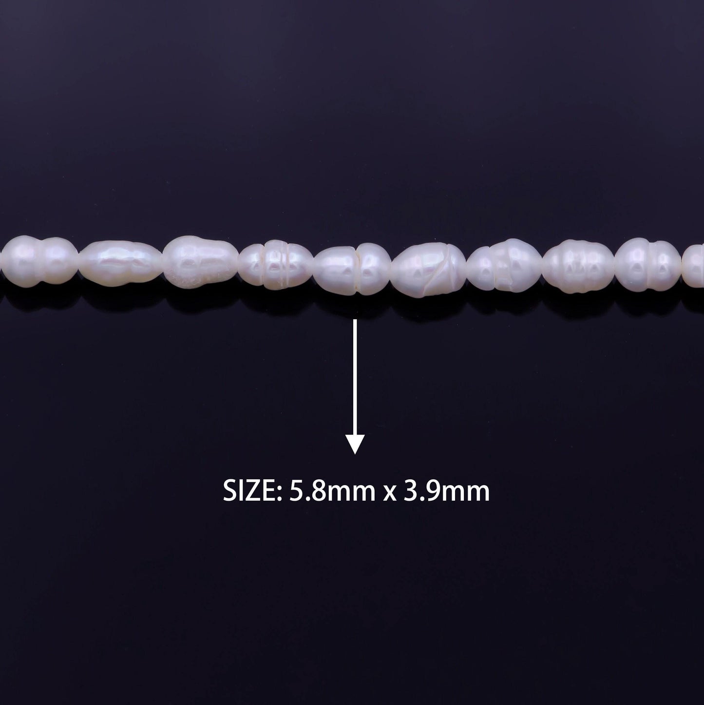 4mm small freshwater pearl beads seed pearls natural white freshwater small rice pearl beads wholesale per strand