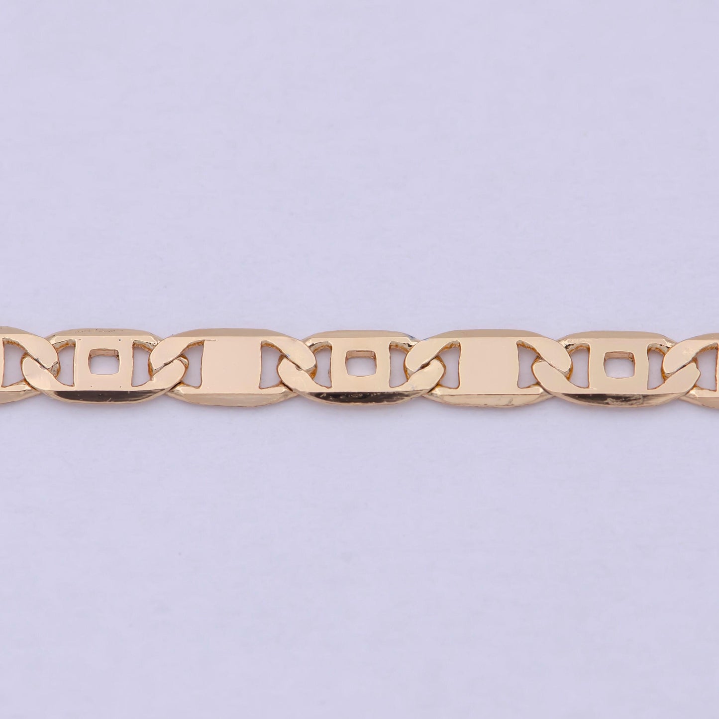 Rose gold mariner link chain necklace, rose gold filled mariner necklace, anchor link chain necklace 17.5 inch wa-804