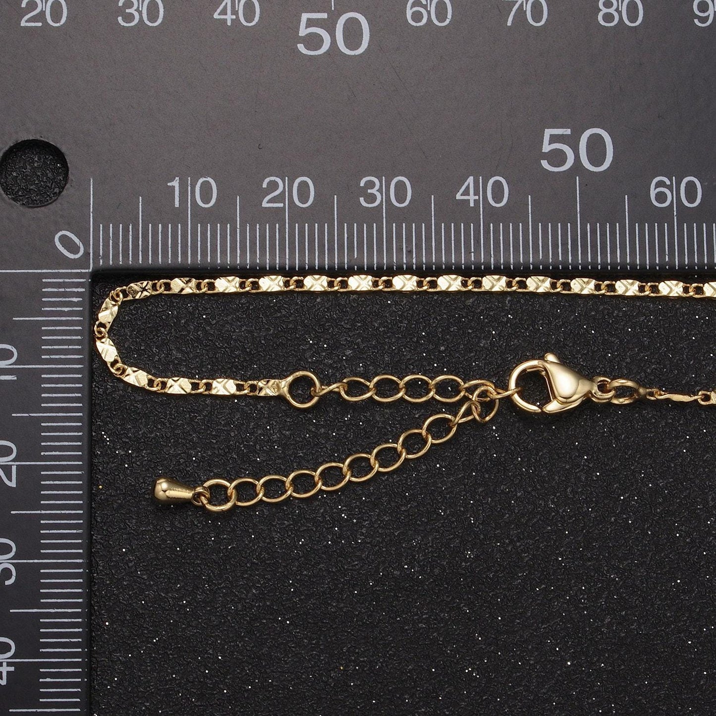 Wholesale gold chain necklace, fine scroll gold chain, simple gold necklace, thin plain women's necklace 18" 20" women chain wa-682