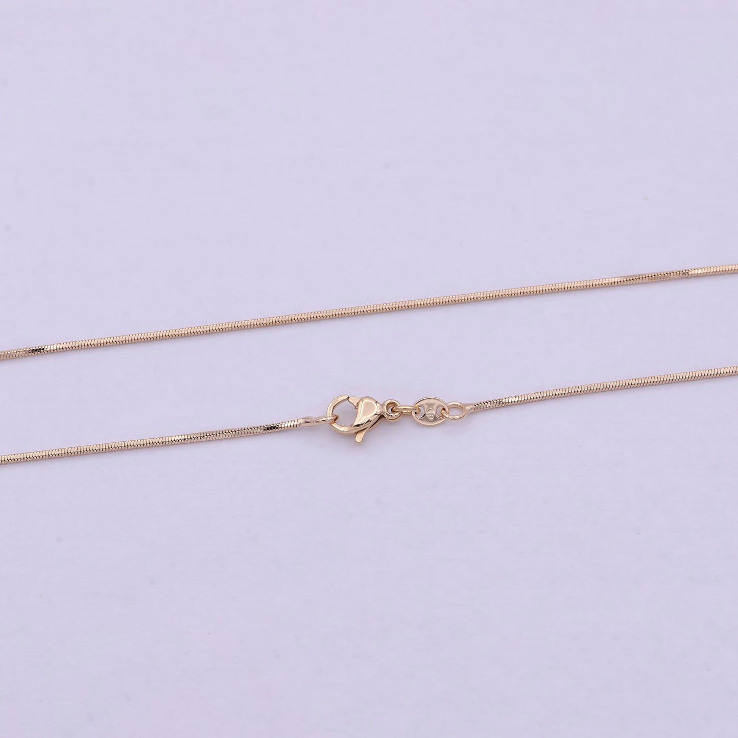 Rose gold snake chain rose gold plated cocoon finished chain, 20 inches layering necklace with lobster clasps | wa-614