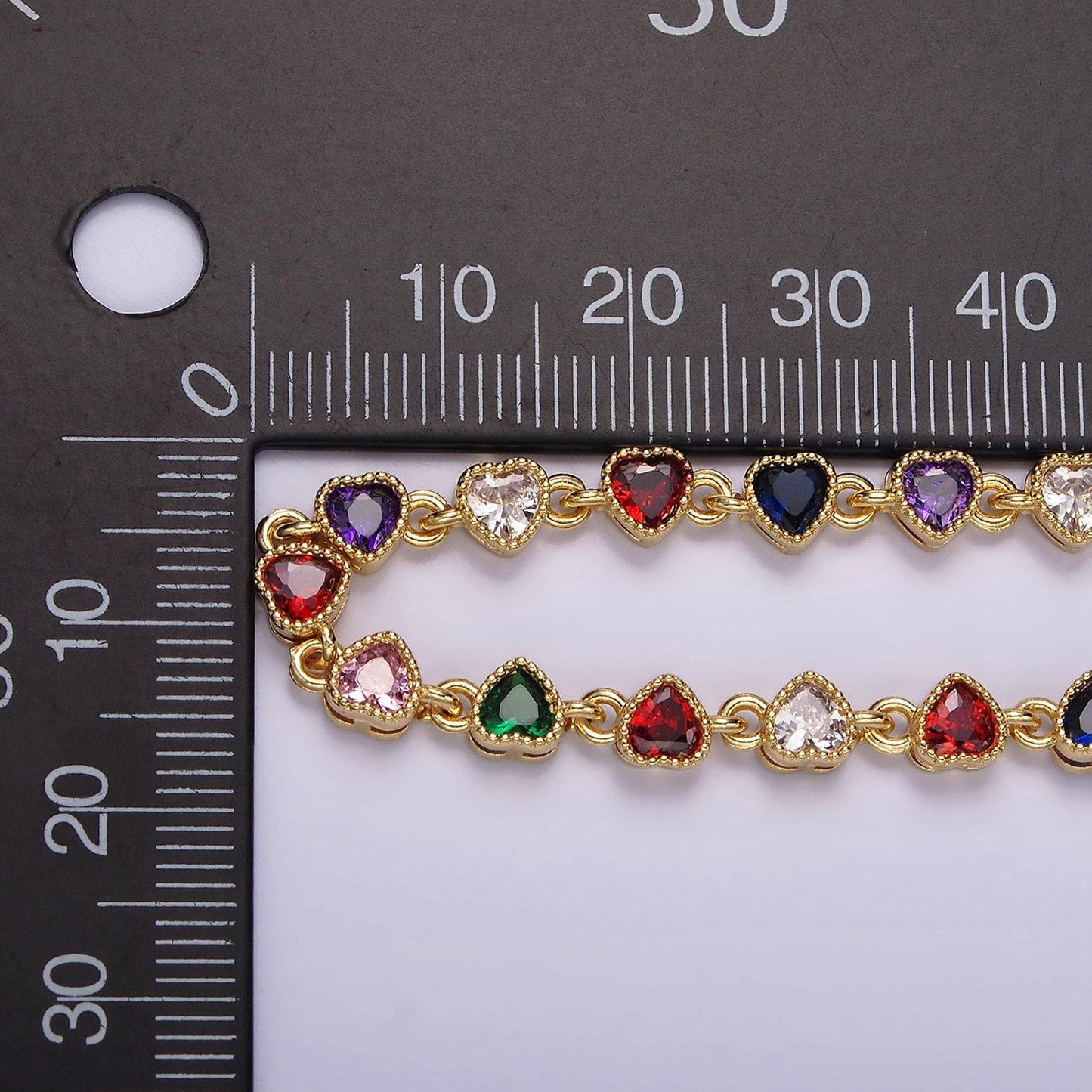 Gold necklace colorful necklace cz stone necklace 14k gold filled cubic heart necklace dainty necklace gift for her wa2244