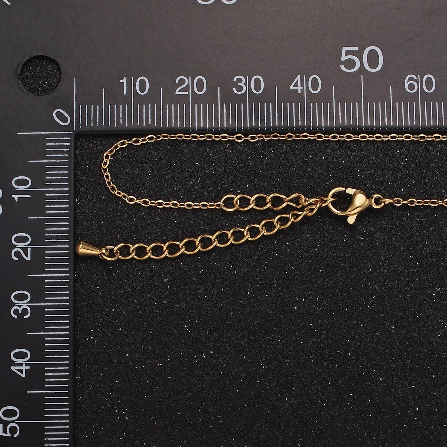 1pc 18'' ready to use gold cable paper clip necklace chain cable chain necklace pendant charm jewelry making supply wa2211