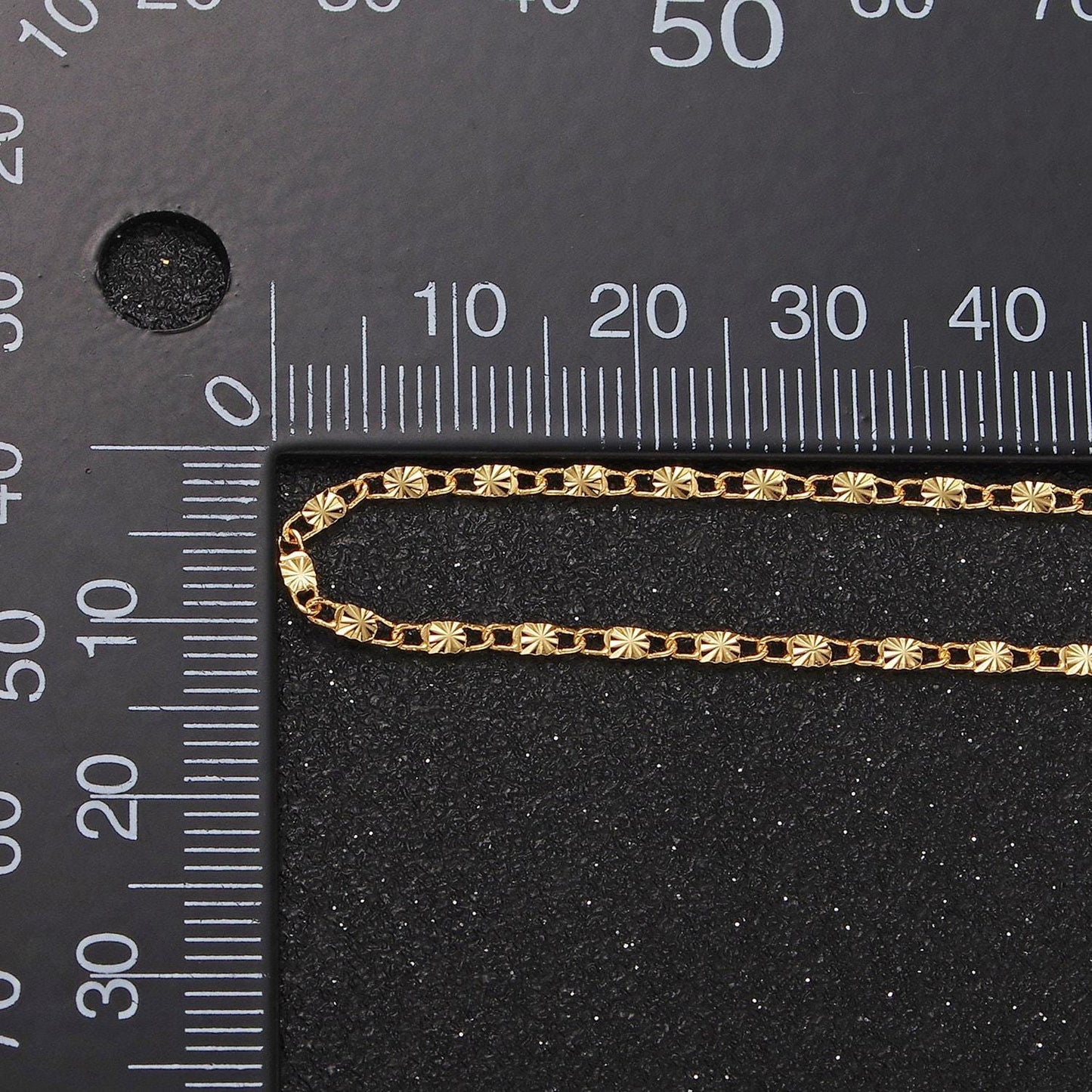 14k gold filled 1.5mm sunburst unique link 18, 20 inch layering chain necklace | wa-2208