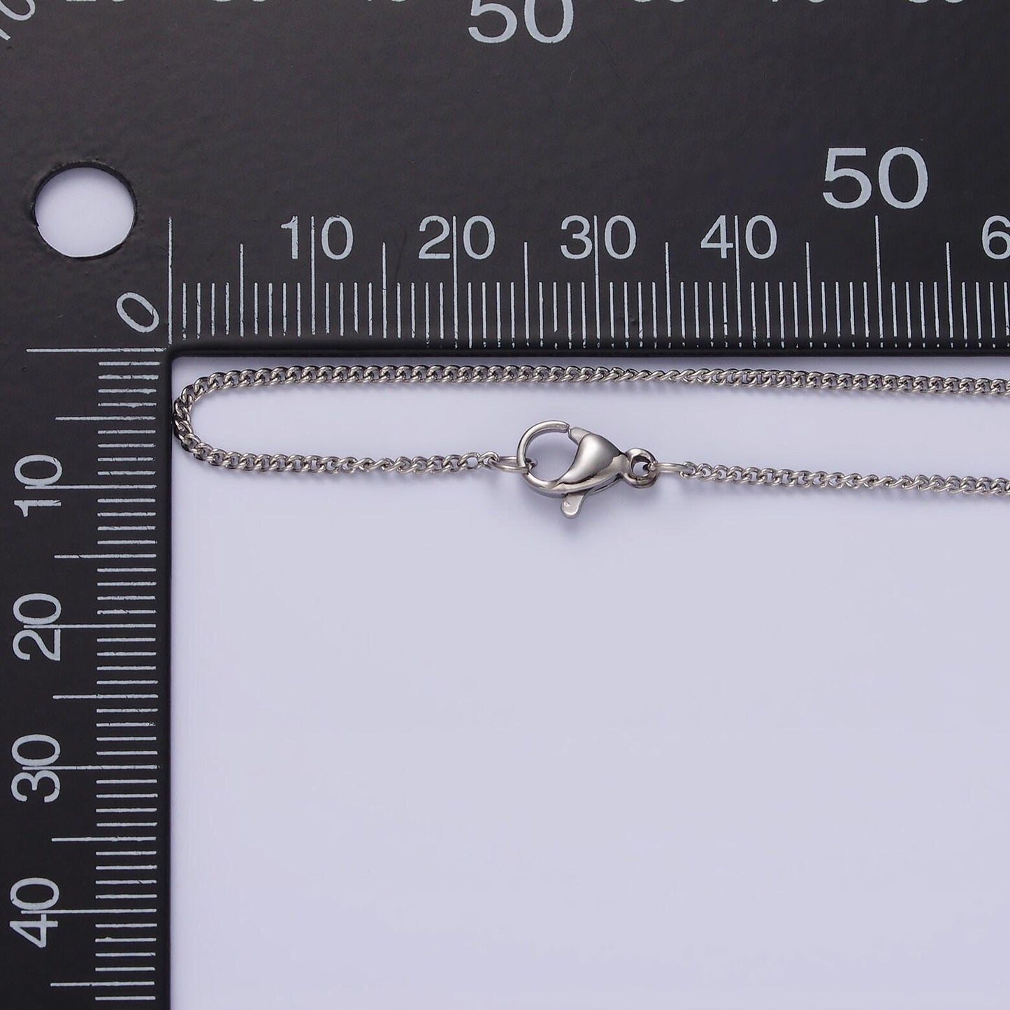 18'' ready to use stainless steel curb link chain, layer necklace | wa-2108