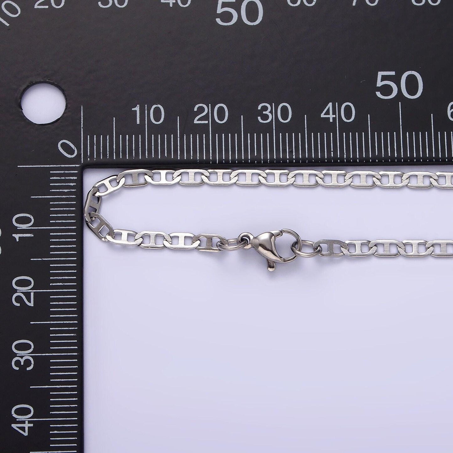 18.3 inch stainless steel flat mariner chain for wholesale chains and jewelry making supplies findings wa2099