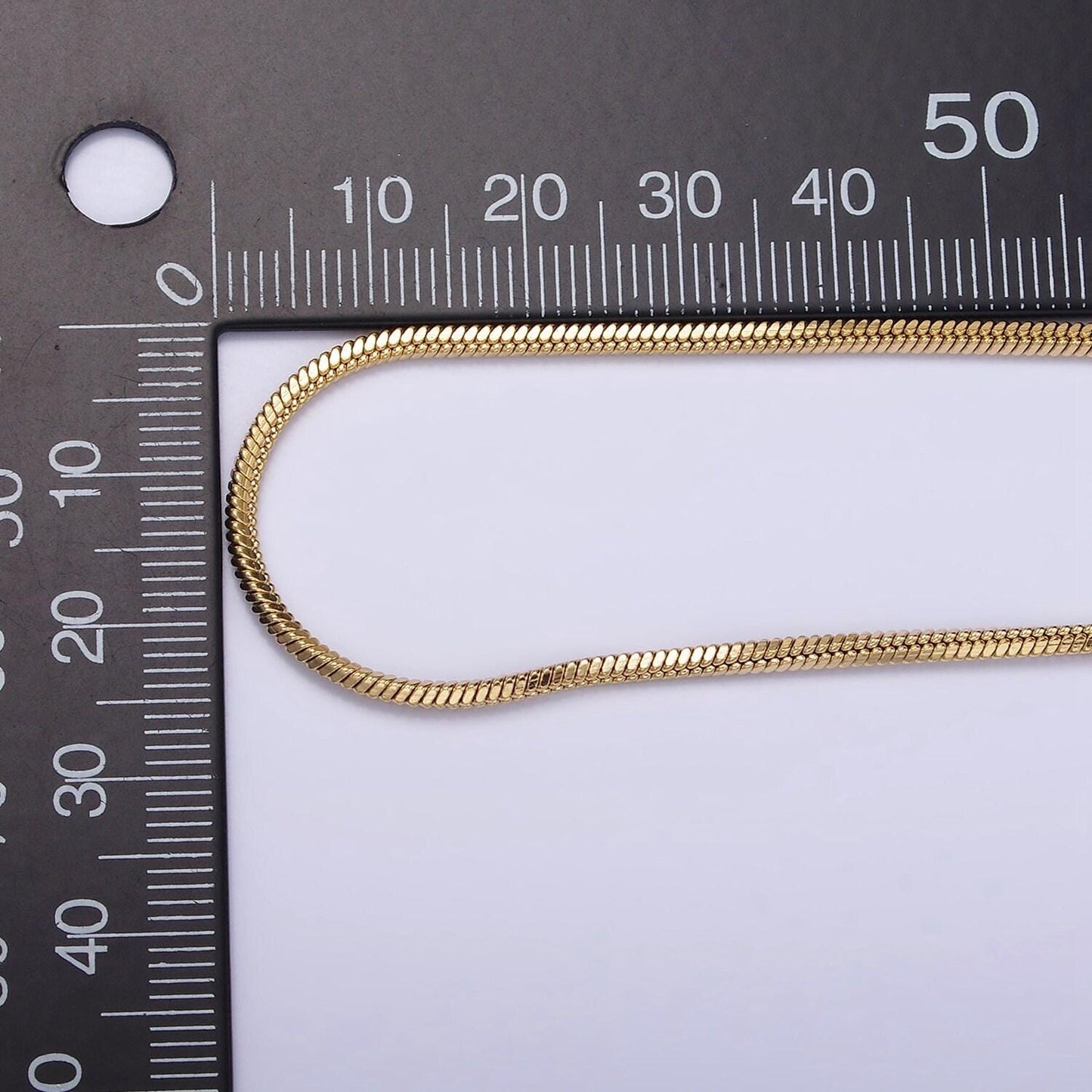 Stainless steel 1.8mm omega 18 inch layering chain necklace | wa-1993