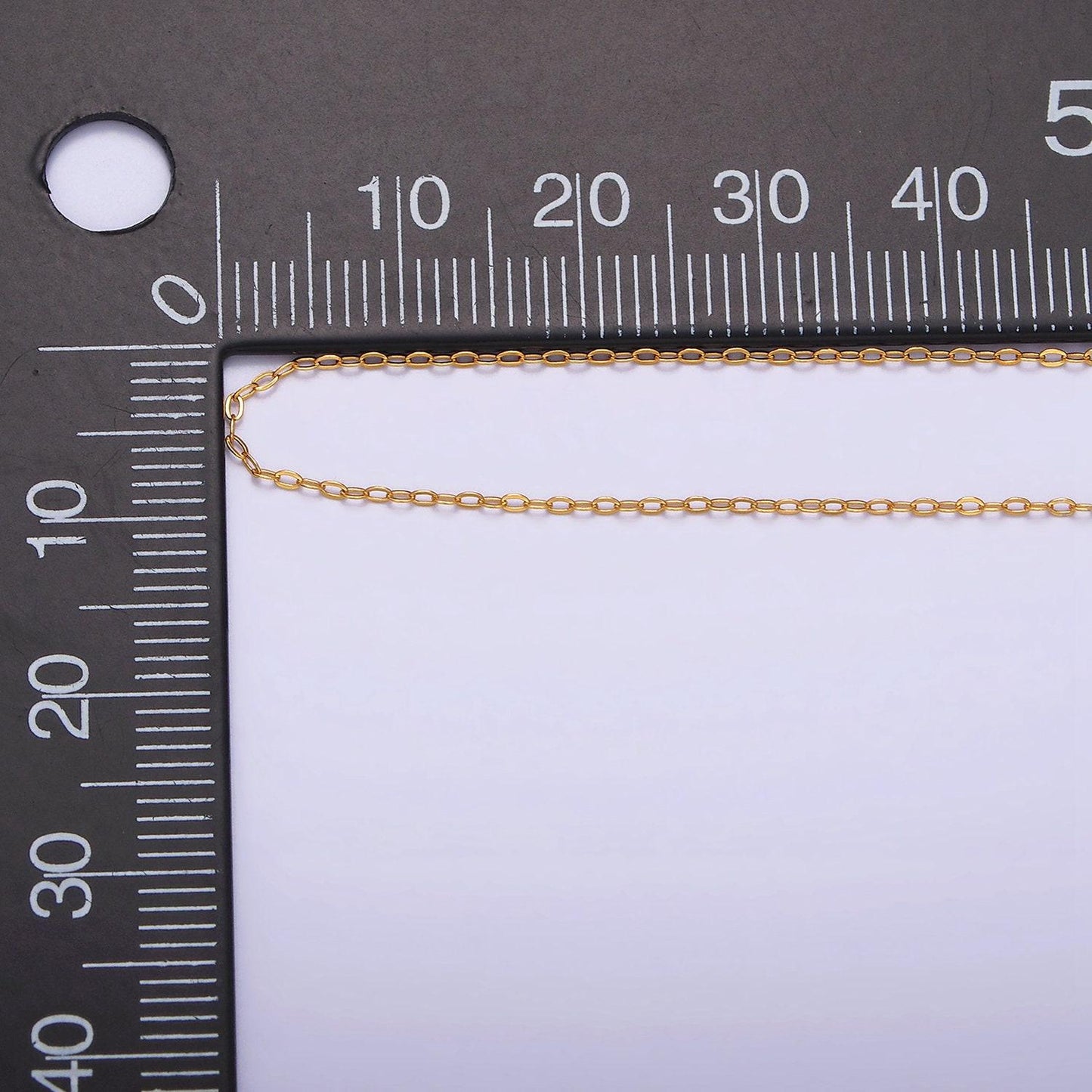 Dainty 24k gold vermeil cable chain necklace 925 sterling silver necklace chain w/ heavy 24k gold plated 15.35 inch | wa1980