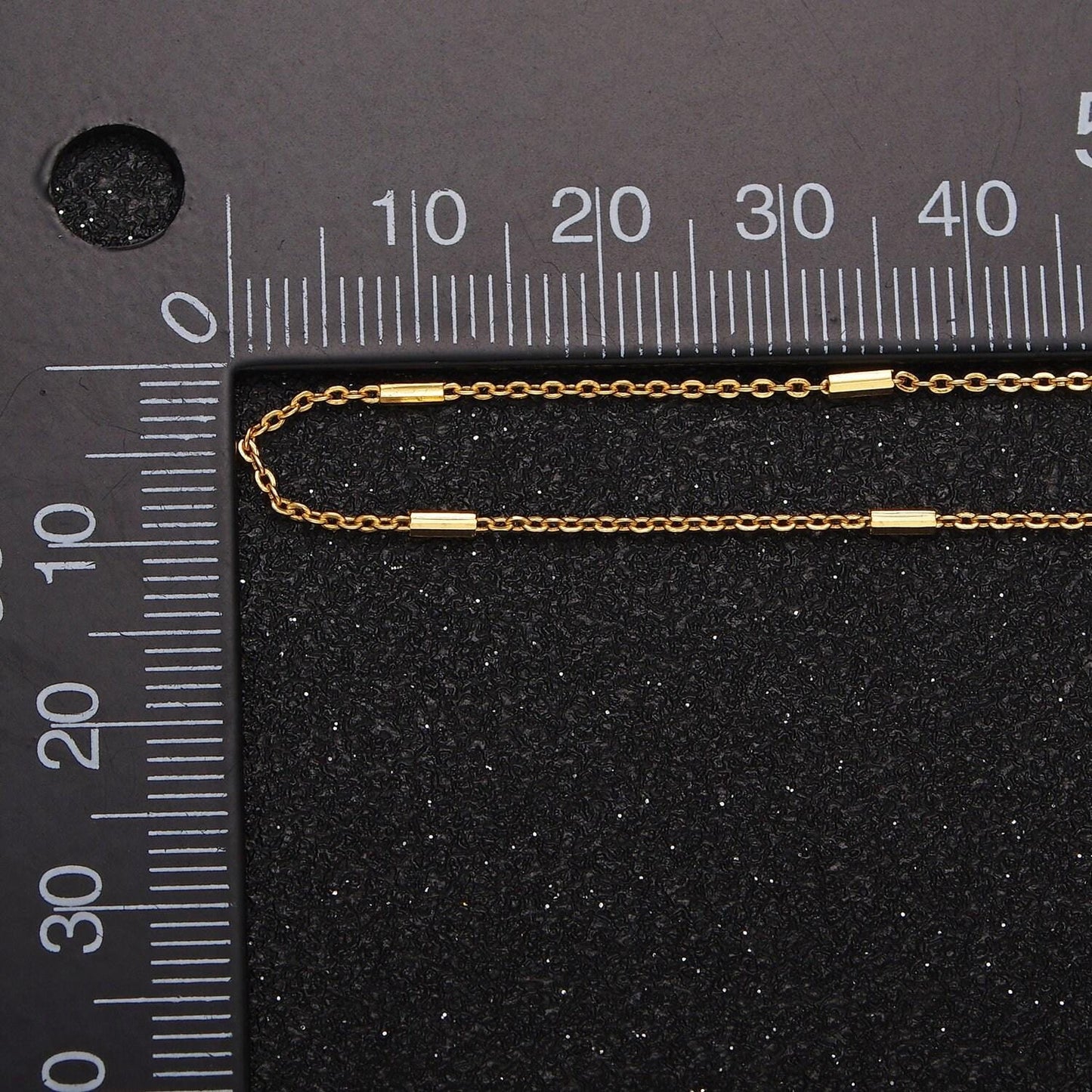 16k gold vermeil s925 sterling silver 1.3mm tube satellite 15.5 inch choker chain necklace | wa-1954