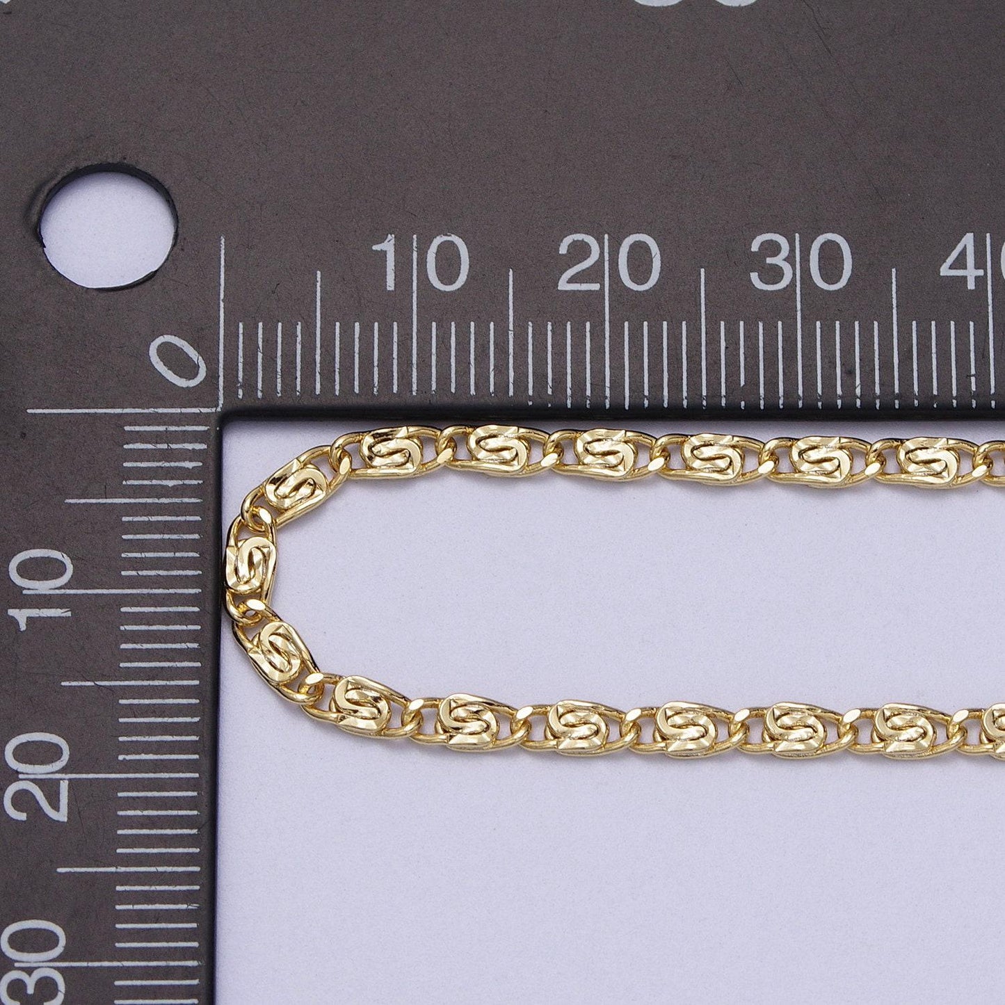 14k gold filled 2.6mm scroll 18 inch chain necklace ready to wear for jewelry making replacement chain charm necklace supply | wa-1503