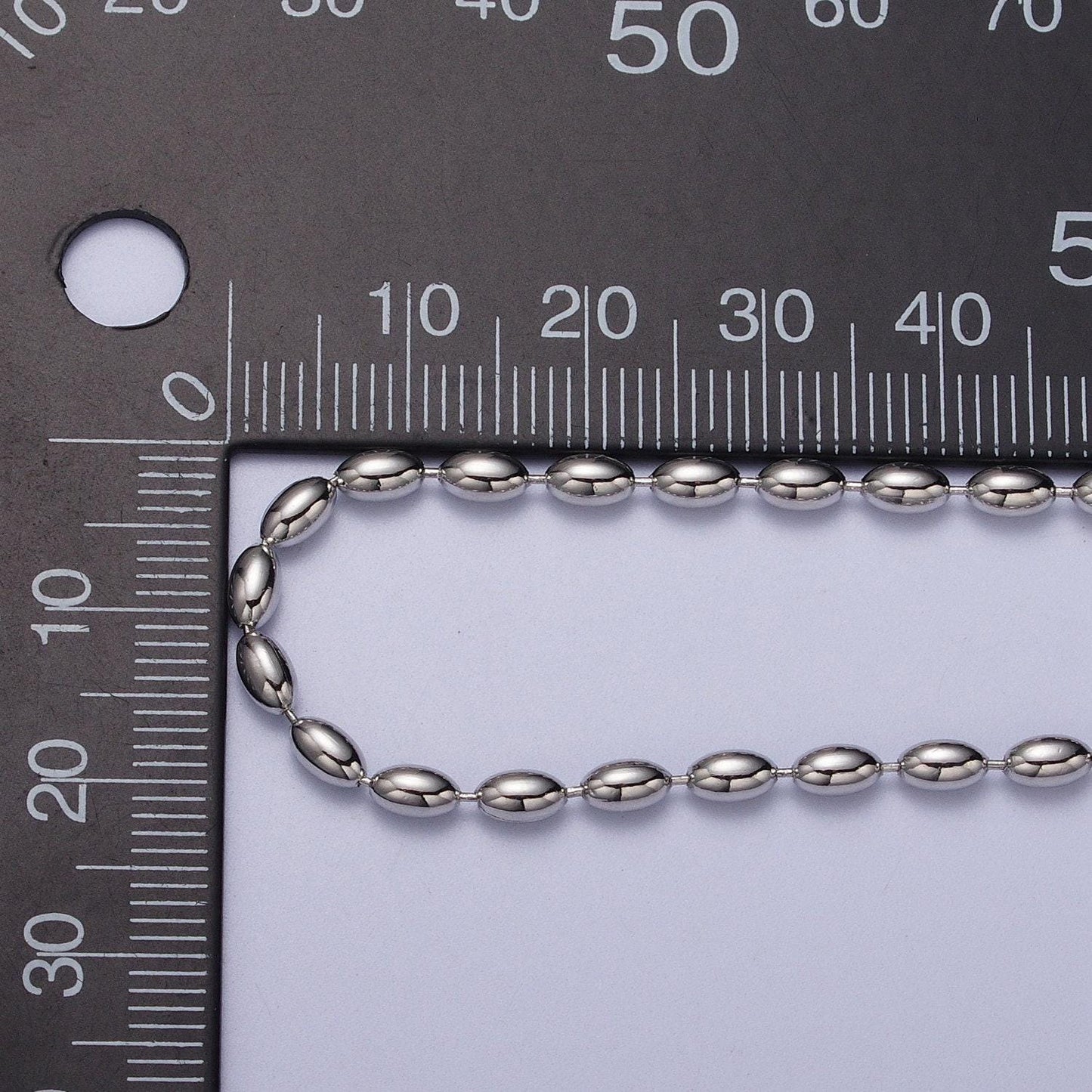 24k gold filled 2.8mm oval bead 17.5 inch chain necklace in gold & silver chain ready to wear necklace for jewelry making supply wa-1491